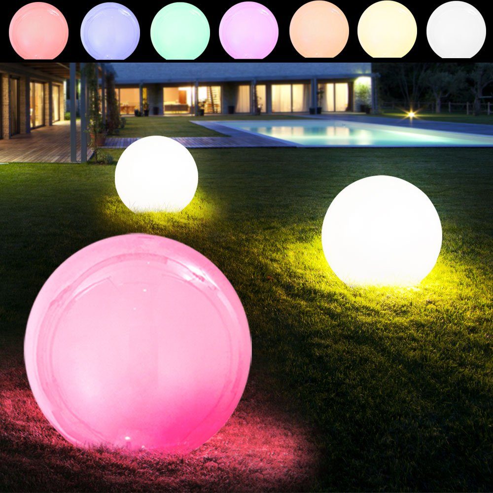 LED Gartenstrahler, 3er Set LED Außen Steck Leuchten Solar