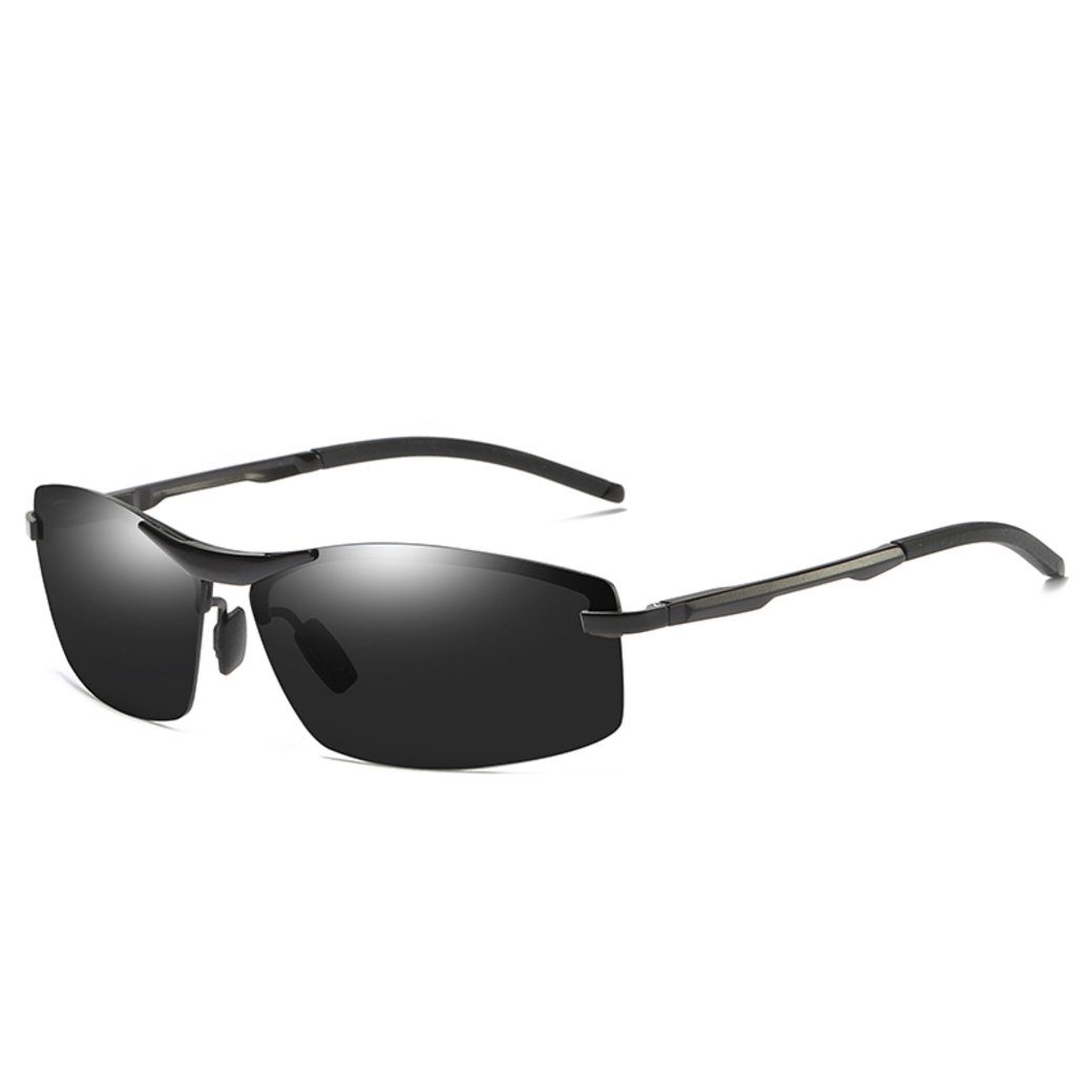 PACIEA Sonnenbrille Sonnenbrille Sportbrille Herren polarisiert 100% UV400 Schutz Leicht schwarz