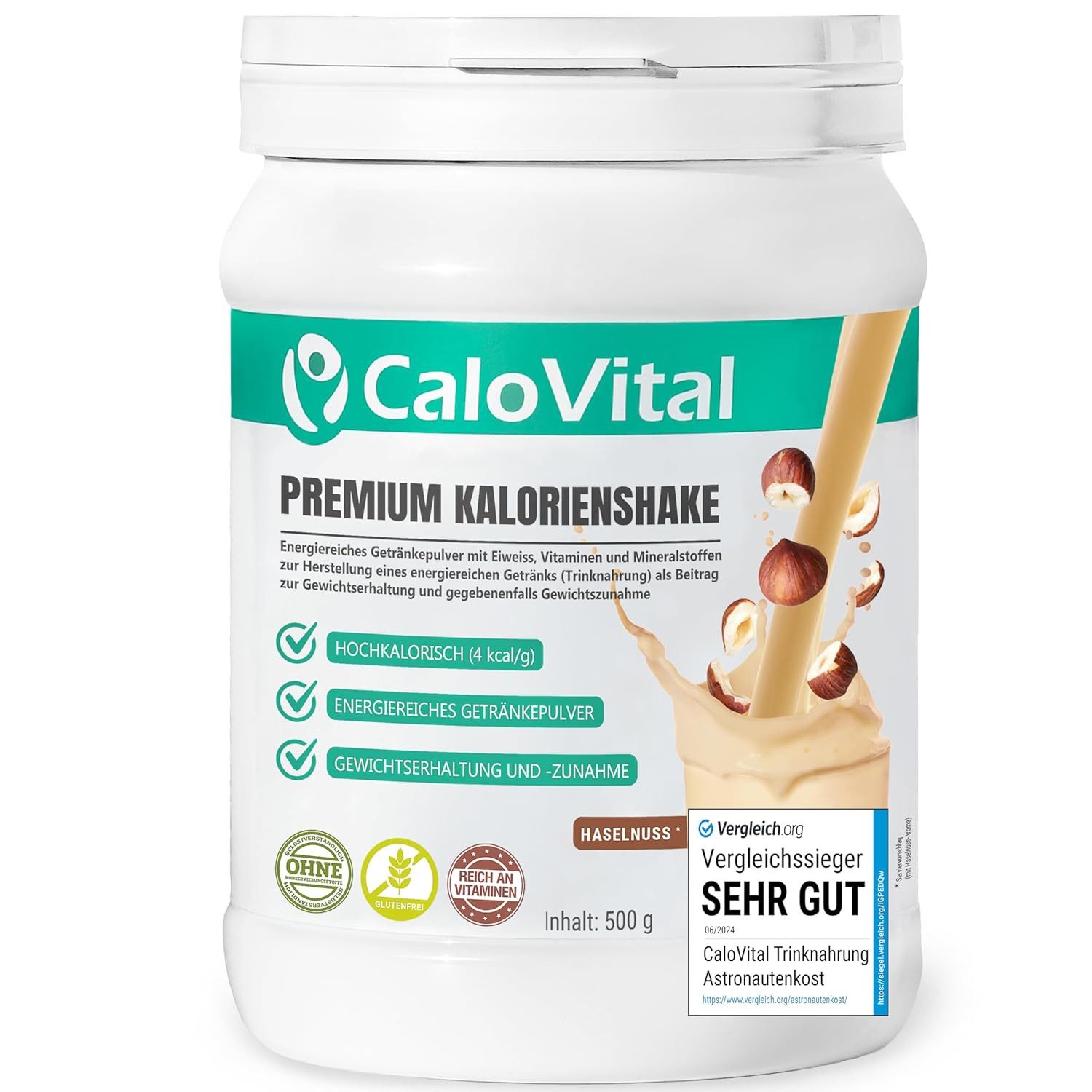 CaloVital Zunehmen hochkalorische Trinknahrung Gewichtszunahme CaloVital 500g Pulver, 1 St.