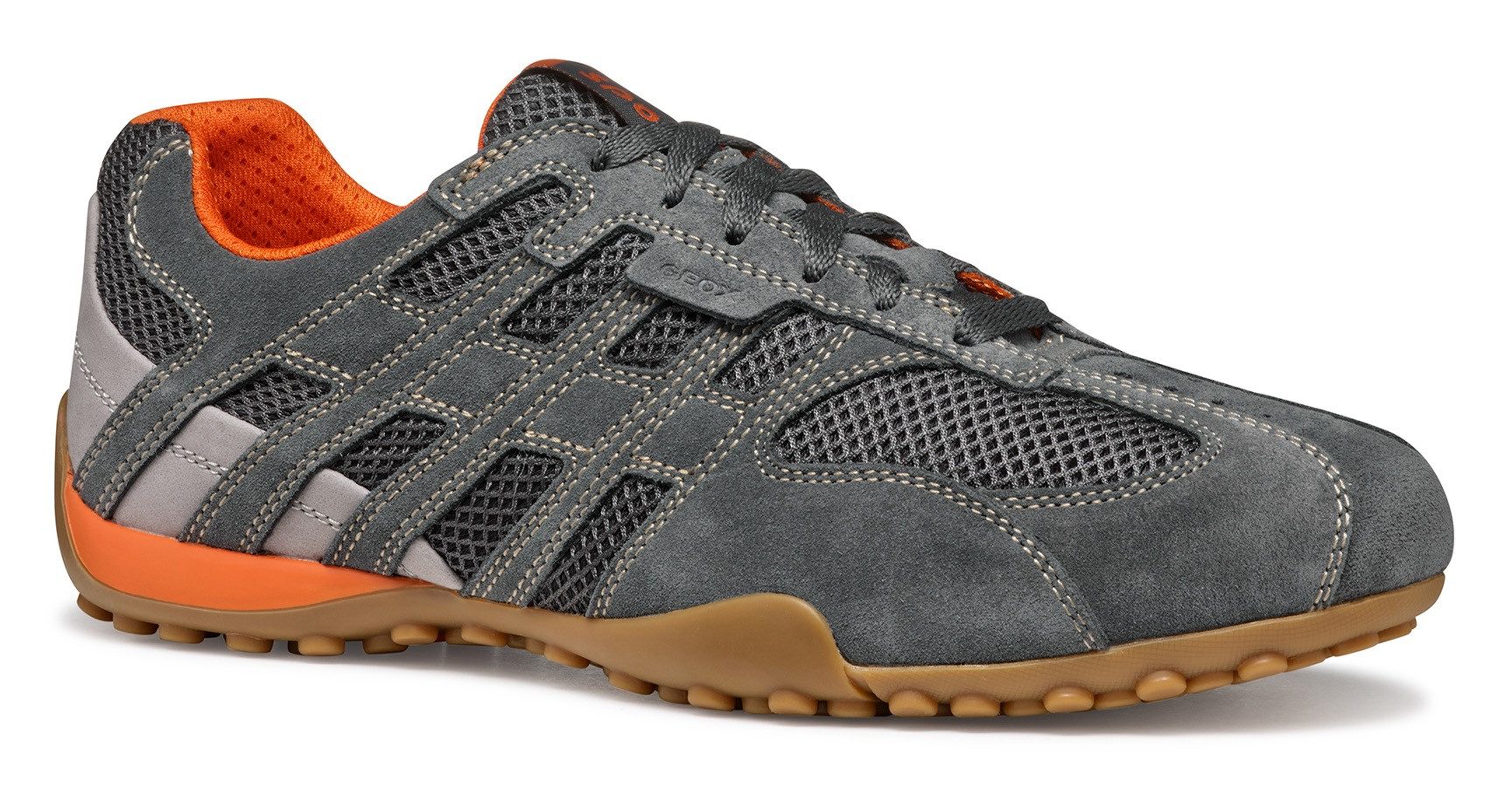Geox U SNAKE ORIGINAL Schnürschuh, Schnürschuh, Freizeitschuh, Trekking Sneaker mit Lederinnensohle