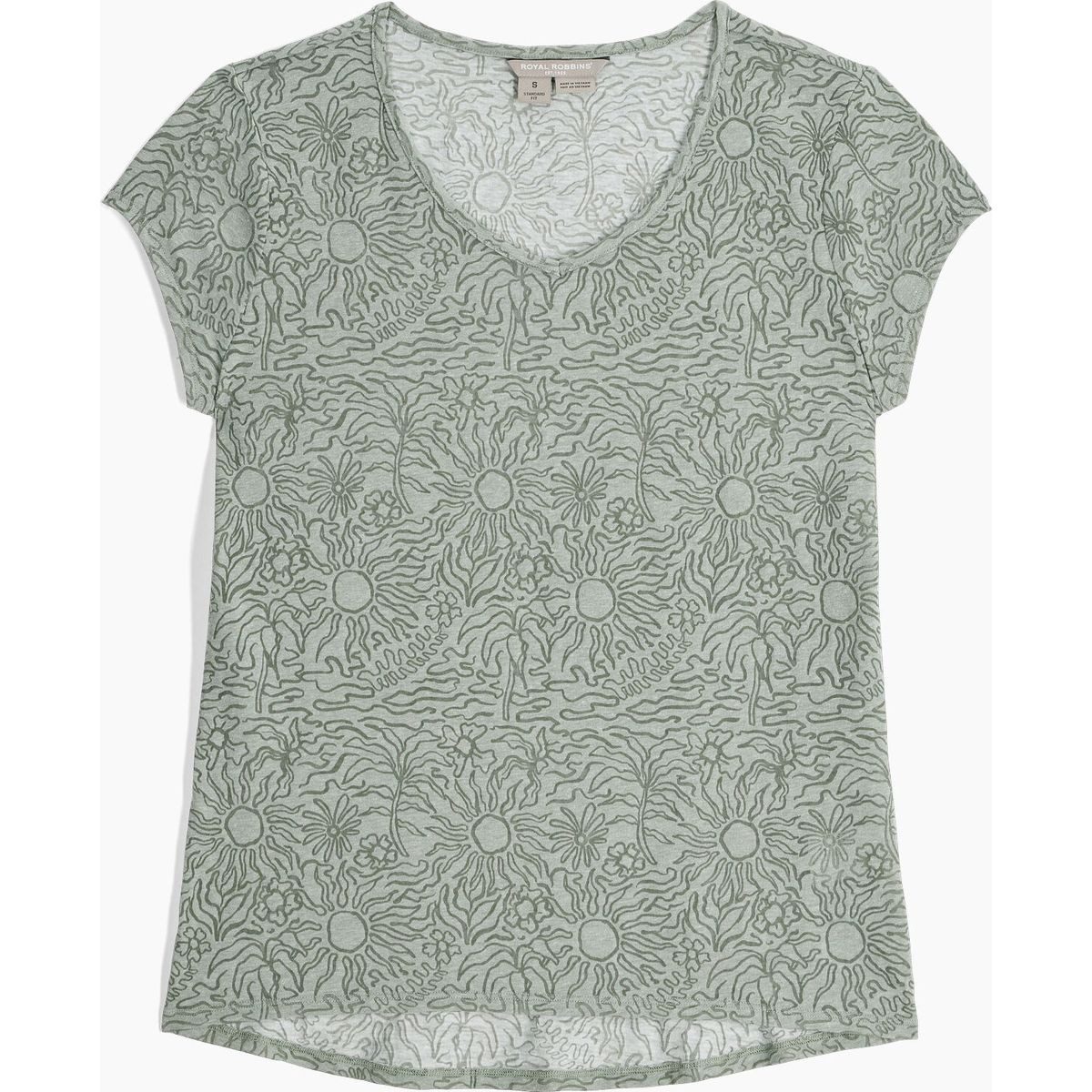 ROYAL ROBBINS Kurzarmshirt Featherweight Tee Leichtes, atmungsaktives und schnelltrocknendes Damen-Shirt mit