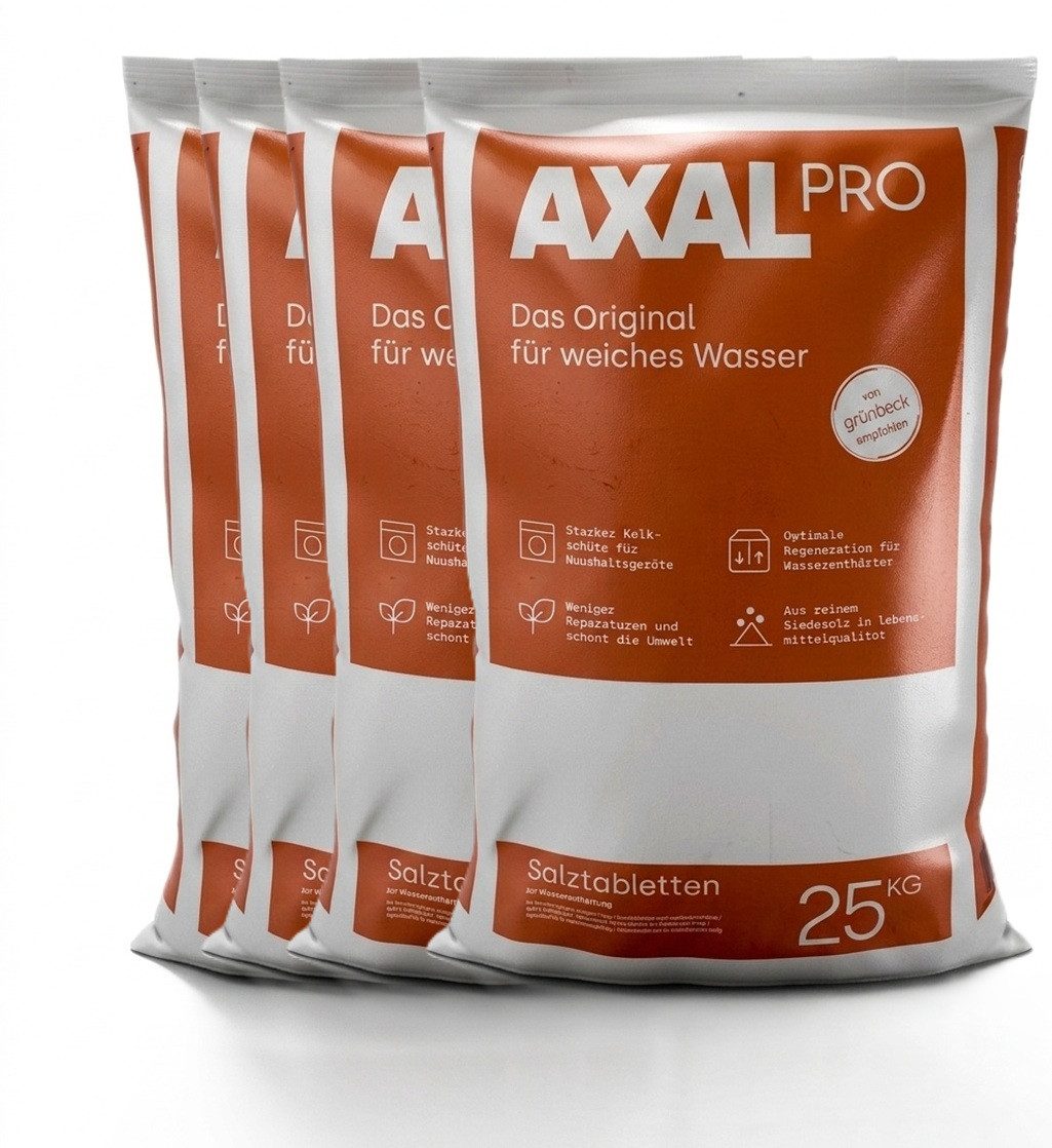 K+S Minerals+Agriculture GmbH AXAL PRO Salztabletten 4x 25 kg – Hochreines Siede- & Regeneriersalz Regeneriersalz