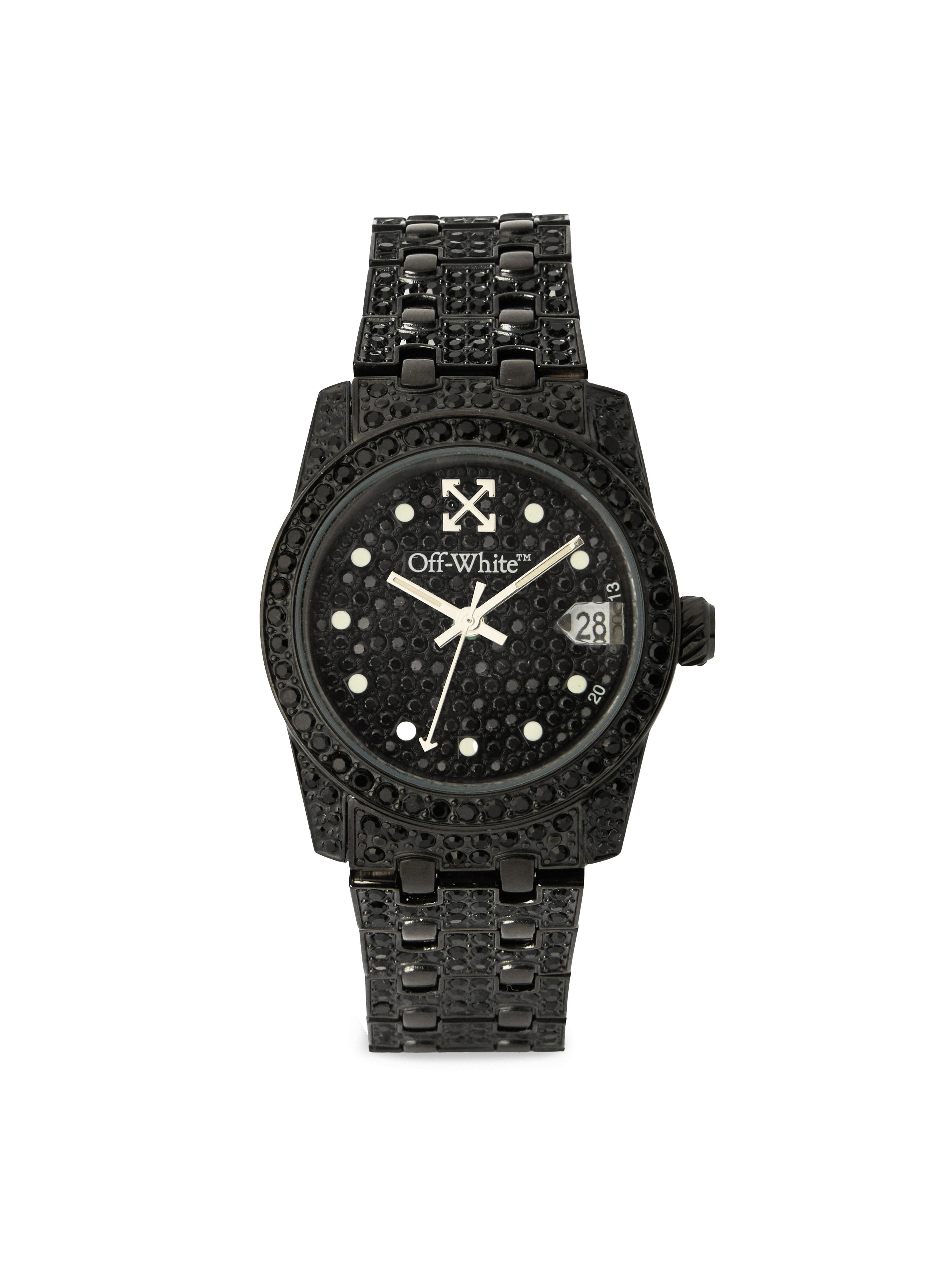OFF-WHITE Quarzuhr DISCREET OW1L037M0035, Armbanduhr, Damenuhr, Edelstahlarmband, analog, Tag