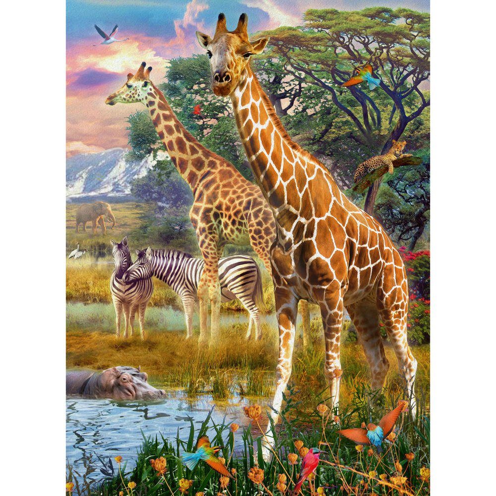 Ravensburger Puzzle Bunte Savanne 150 Teile XXL, Puzzleteile