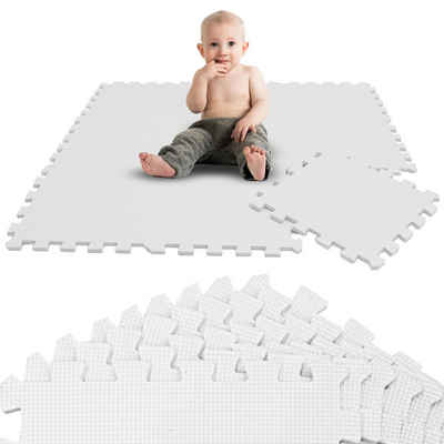 LittleTom Puzzlematte 9 Teile Spielmatte Baby Puzzlematte Krabbelmatte Bodenmatte, 30x30cm Bodenmatte Kinderzimmer