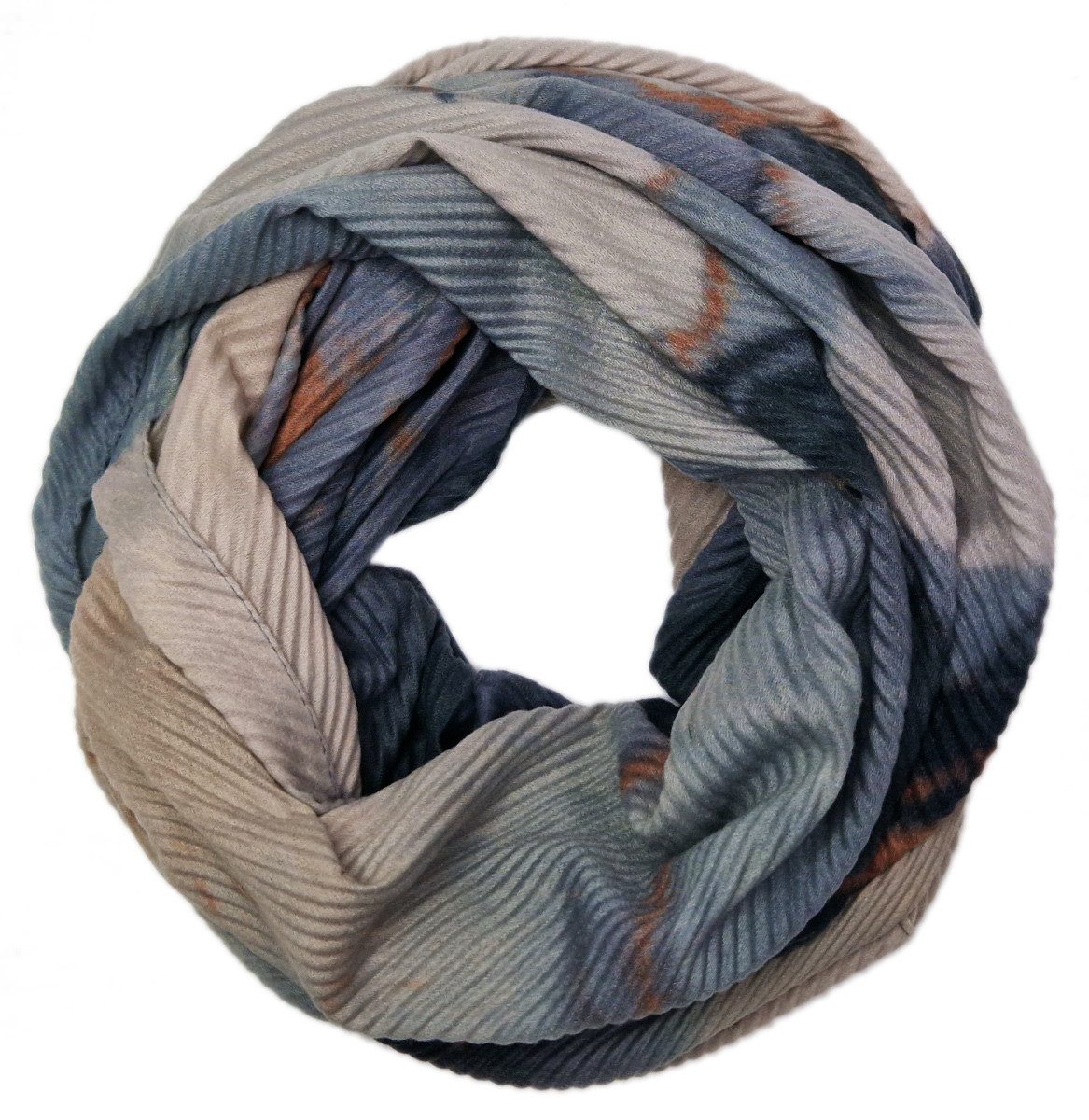 Loop Damen Loopschal mit Marmor-Print Rundschal Schlauchschal Herbst/Winter