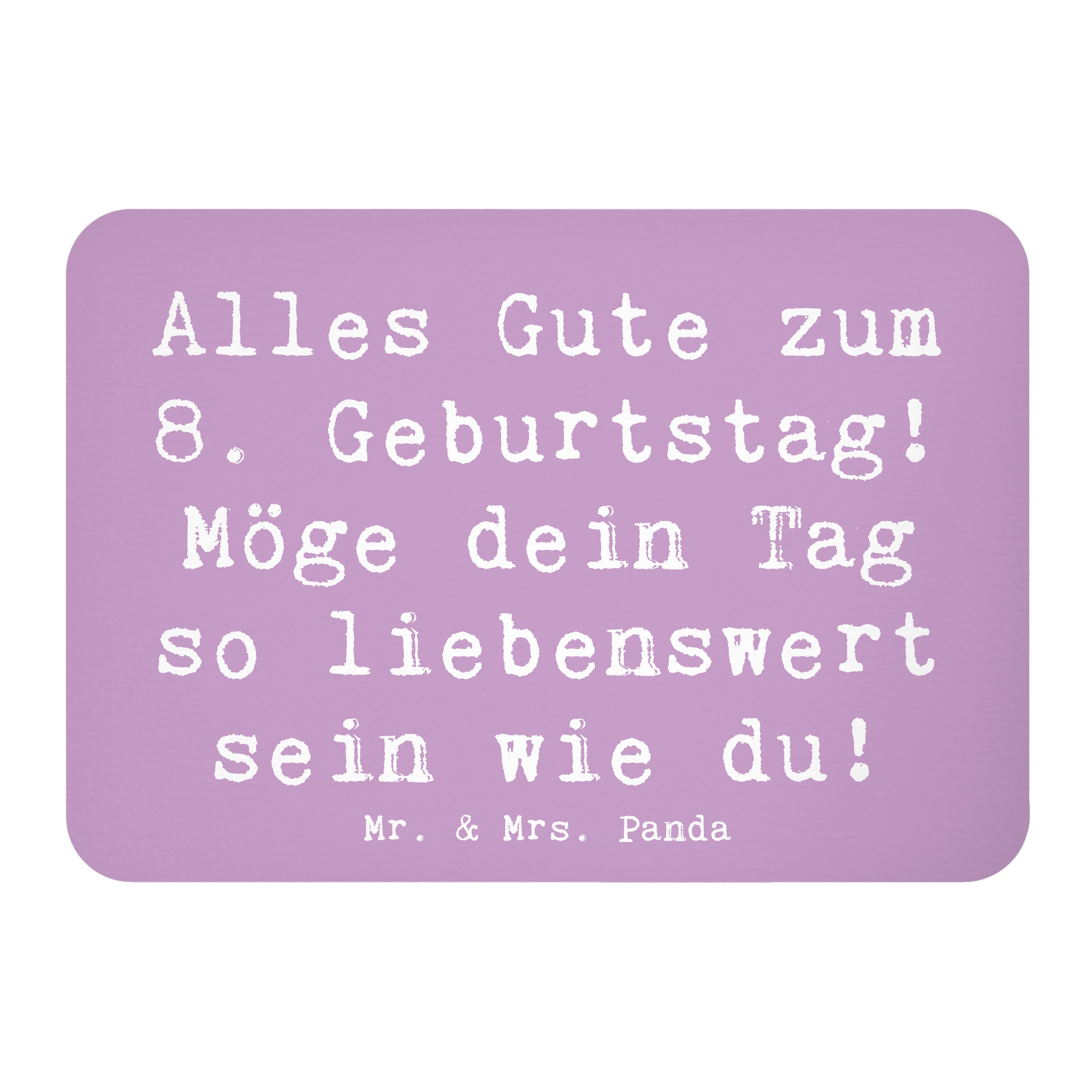 Magnet Spruch 8. Geburtstag - Lavendeltraum - Geschenk, besonderes Geschenk