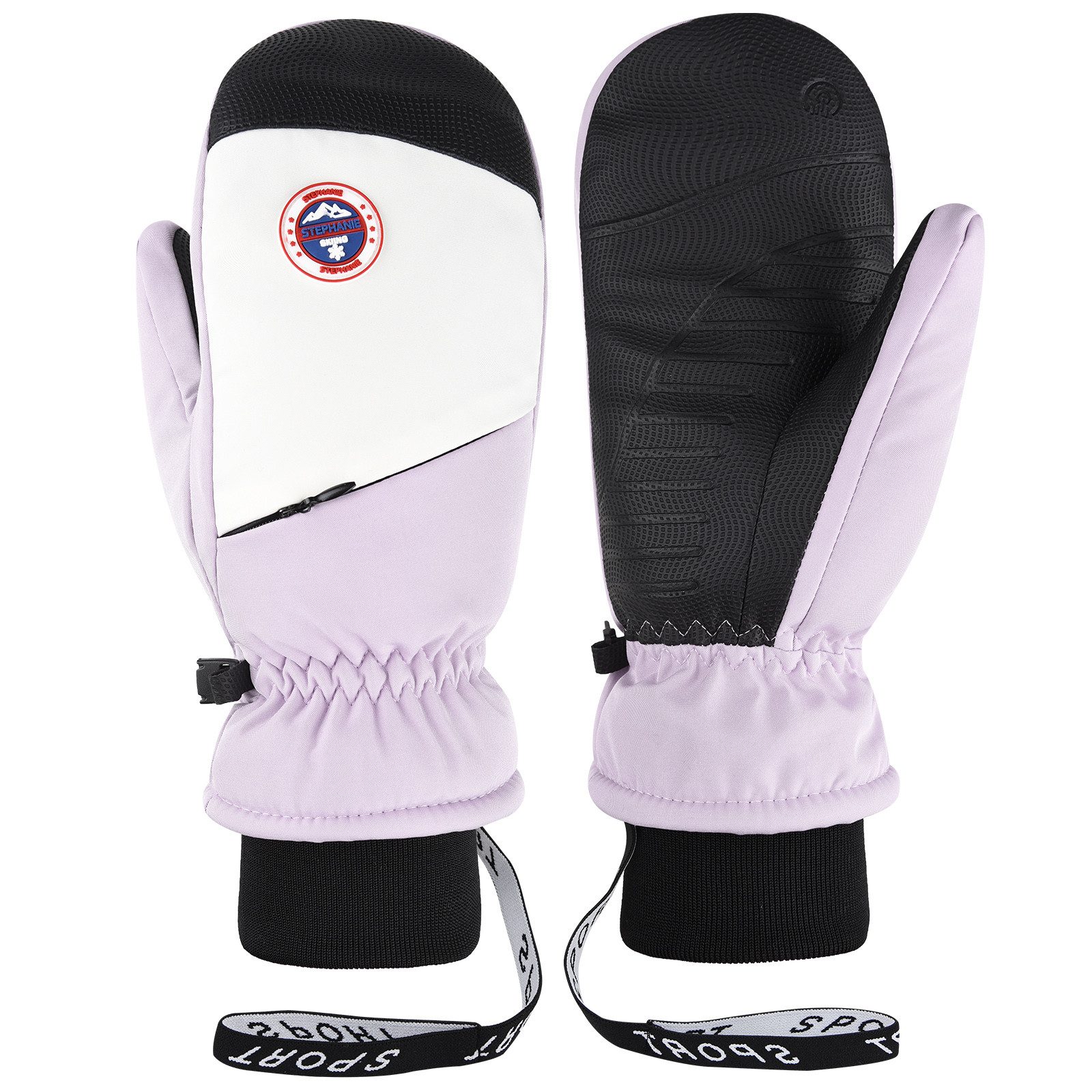 BTTO Hsch. Skihandschuhe Warm Winterhandschuhe,Wasserdichte Thermohandschuhe für Frauen Winddicht Thermische Handschuhe,für Skifahren Laufen Fahrrad