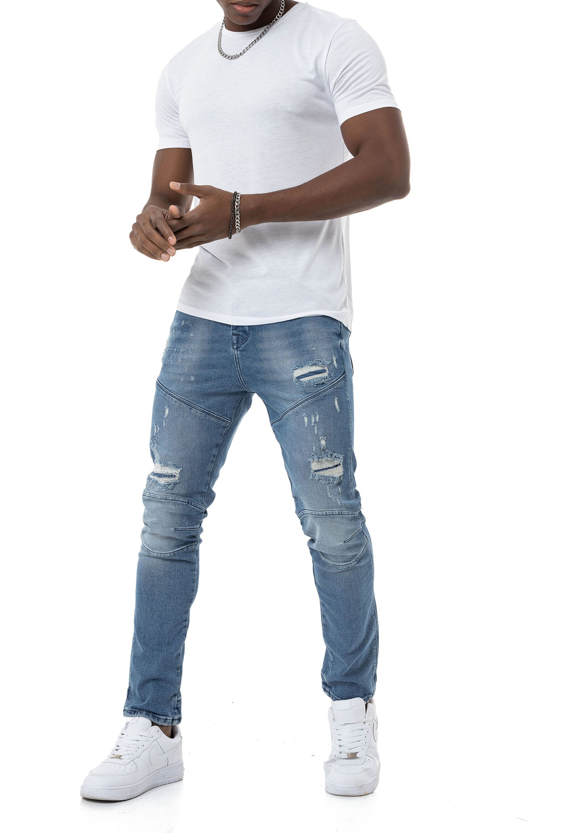 RedBridge Destroyed-Jeans Regular Fit Premium Qualität 5-Pocket-Style – Bild 4 von 4
