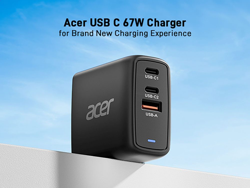 Acer 67W GaN Charger Notebook-Netzteil