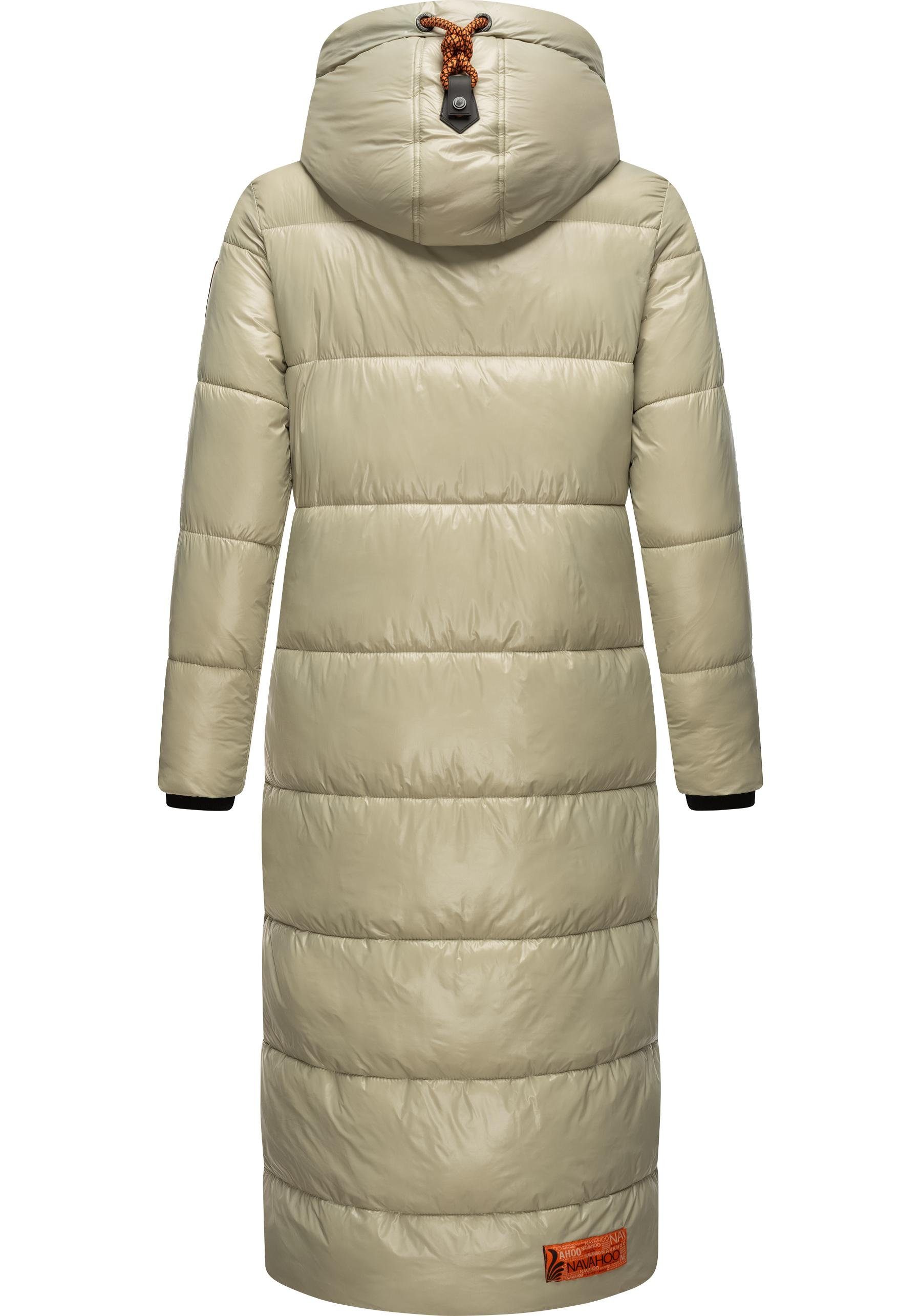 Navahoo Steppmantel Schmuseengel warm gefütterte Winter Steppjacke mit Kontrastdetails – Bild 3 von 5