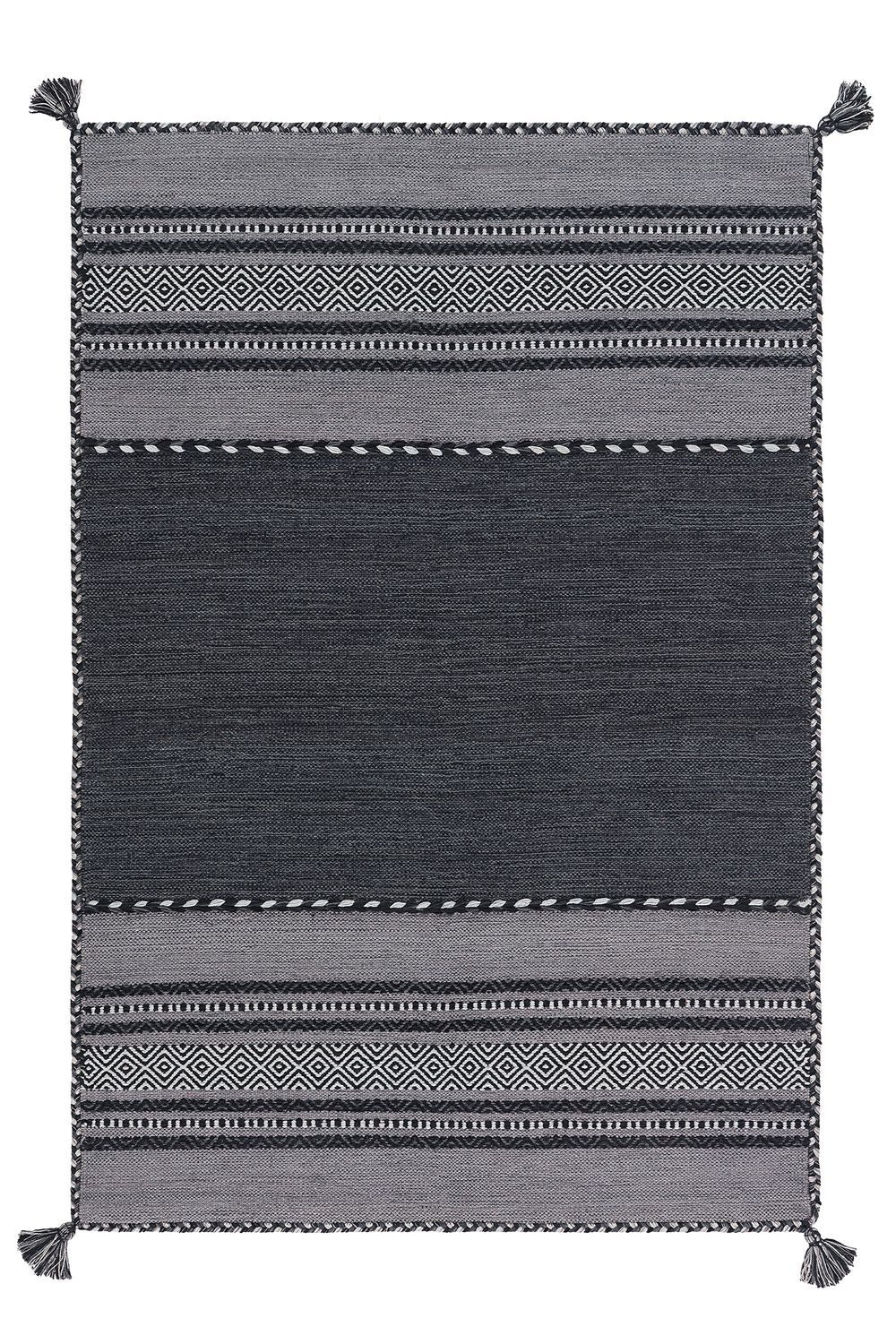 Teppich Boss Teppich Kurzflor Teppich Natascha 2919 - Anthrazit, rechteckig, Höhe: 8 mm