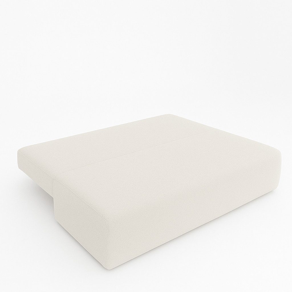 Muffo Sofa LILY, Lose Rückenkissen, dekorative kugelförmige Kissen, Schlaffunktion 130x200,Bettzeug-Container