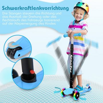 Bettizia Scooter Kinderroller Klappbar Tretroller LED-Räder bis 50 kg Höhenverstellbar