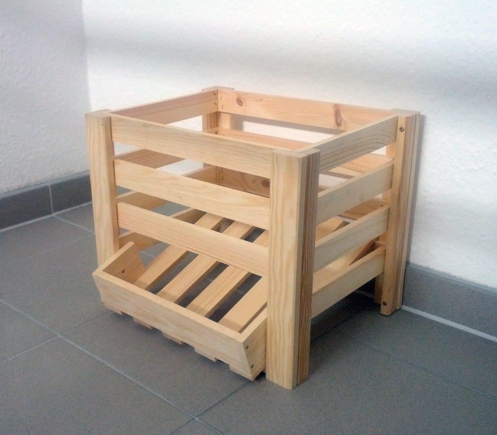 Beauty.Scouts Kartoffelkiste Obst-/Kartoffelhorde "Elsa I", Kiefer, natur