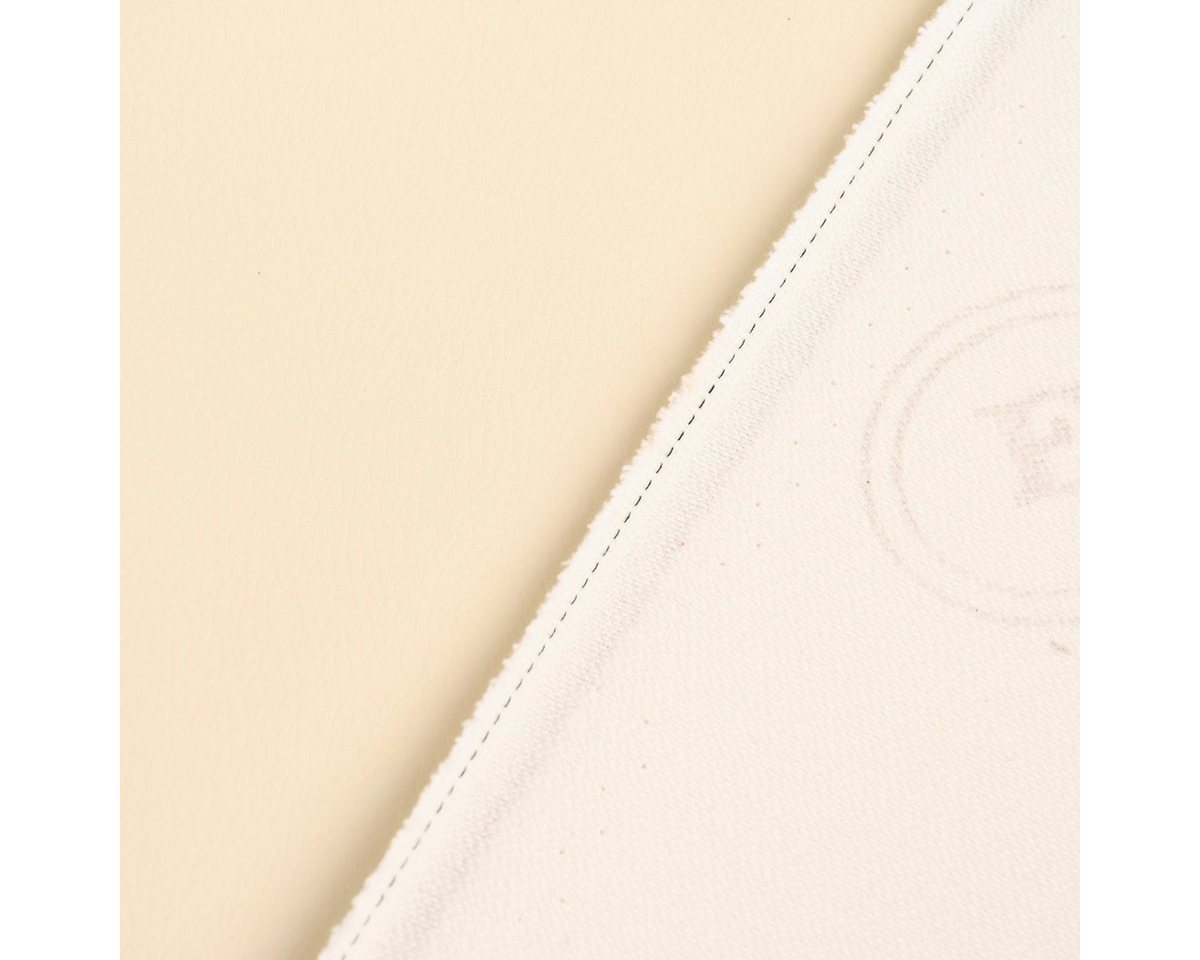 Thumbnail - SCHÖNER LEBEN. Stoff Kunstleder Polsterstoff Kaiman Meterware cream creme 145cm Breite