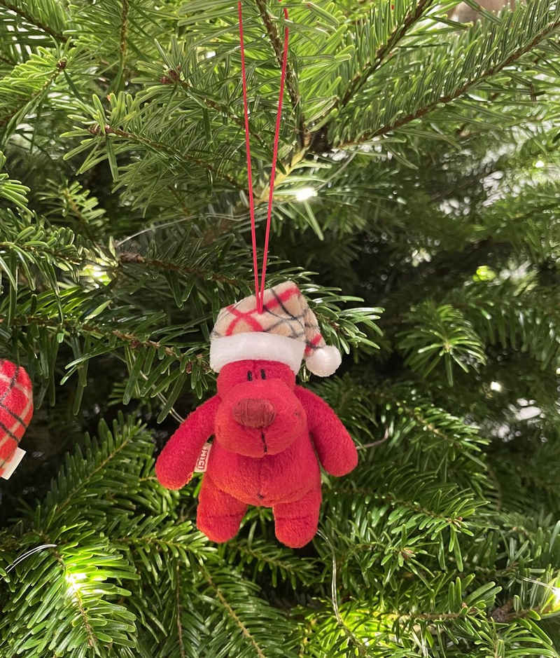 Nici Christbaumschmuck Nici Rudolfo Bär rot mit Weihnachtsmütze 4 tlg. oder 8 tlg (4-tlg)