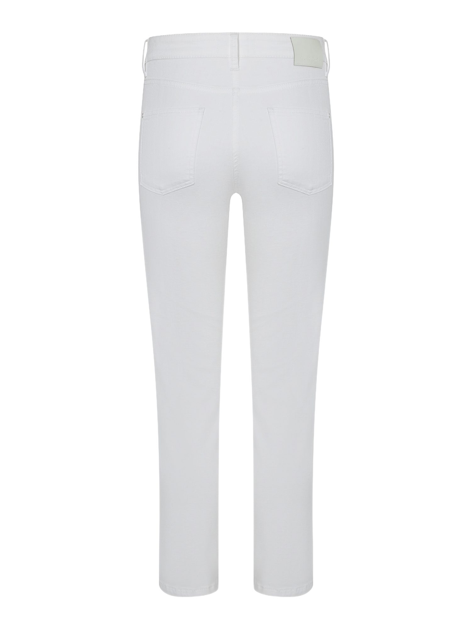 Cambio Stretch-Hose weiß,Casual,Baumwolle,Unifarben,Slim Fit,Mittel