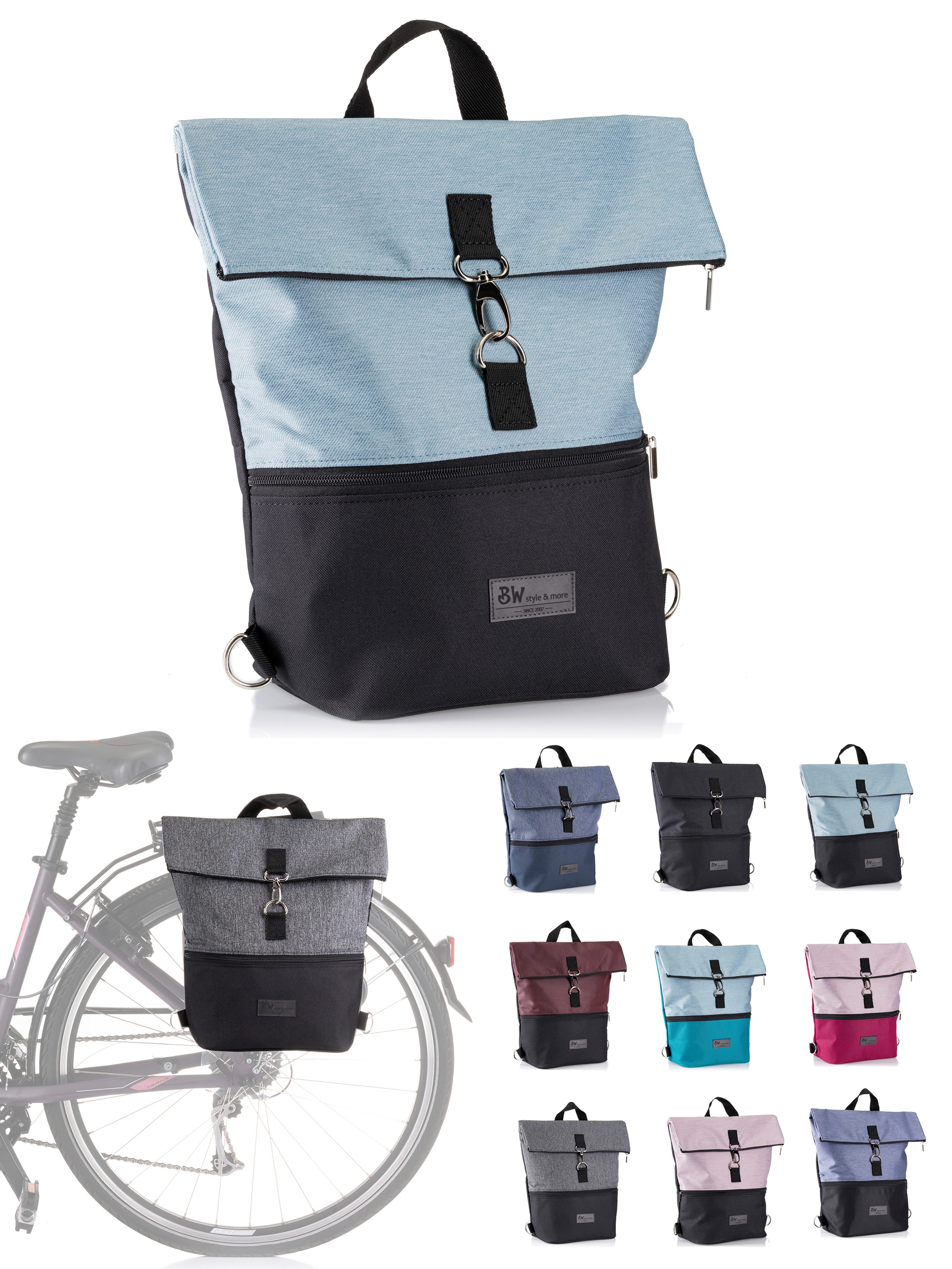 BambiniWelt by Rafael K. Fahrradtasche Fahrradtasche Gepäckträgertasche Rucksack Fahrradrucksack, Gepäckträgertasche/Fahrradrucksack