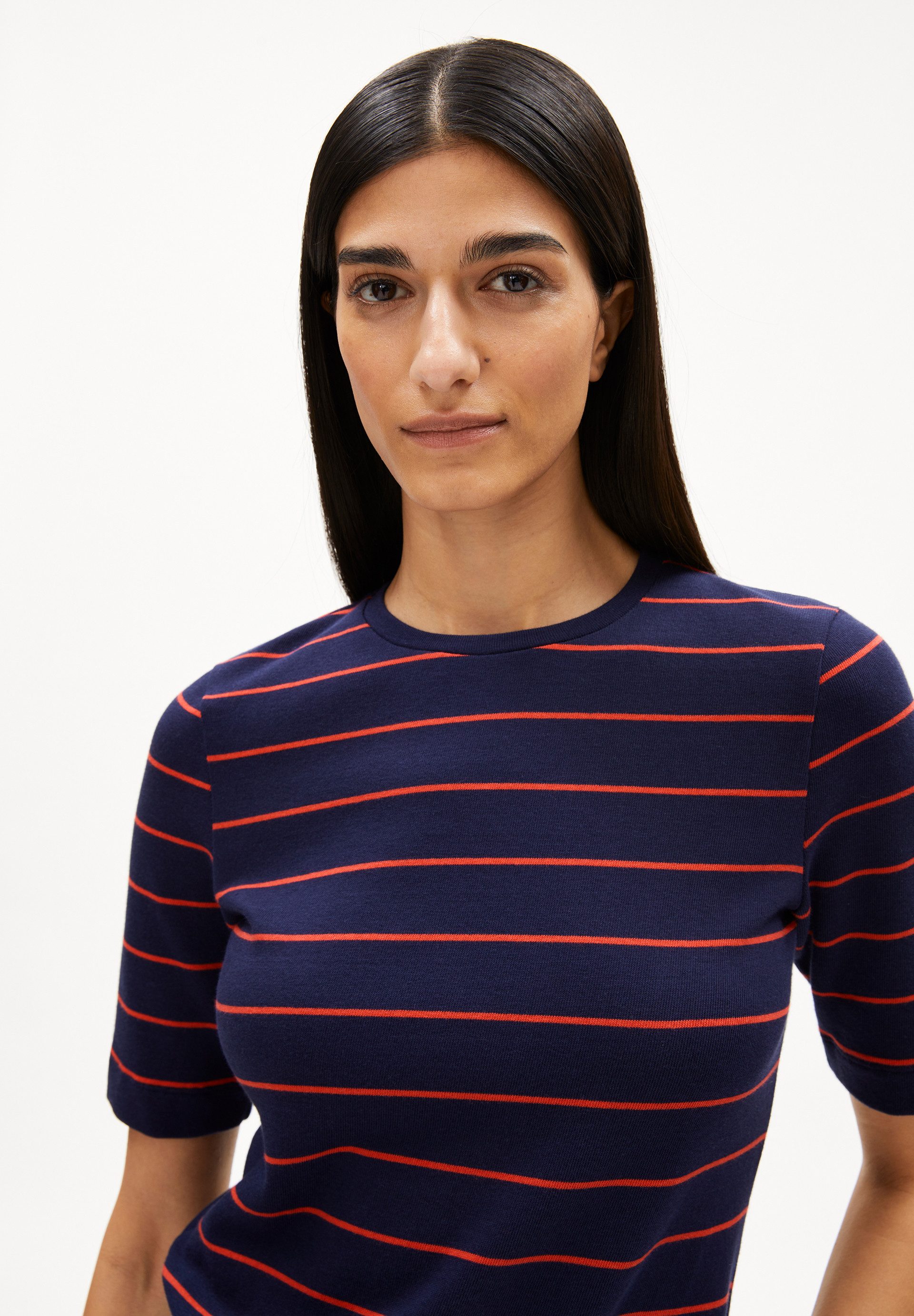 Armedangels T-Shirt JAANISARA FINE STRIPE T-Shirt aus Bio-Baumwoll Mix Slim Fit
