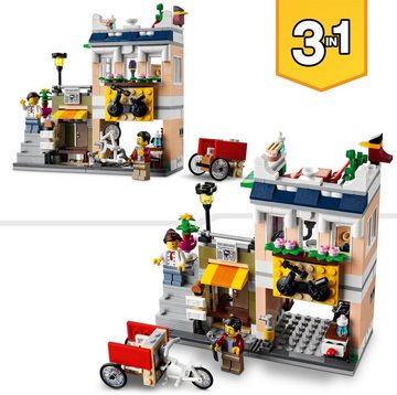 LEGO® Konstruktionsspielsteine Nudelladen (31131), LEGO® Creator 3in1, (569 St), Made in Europe