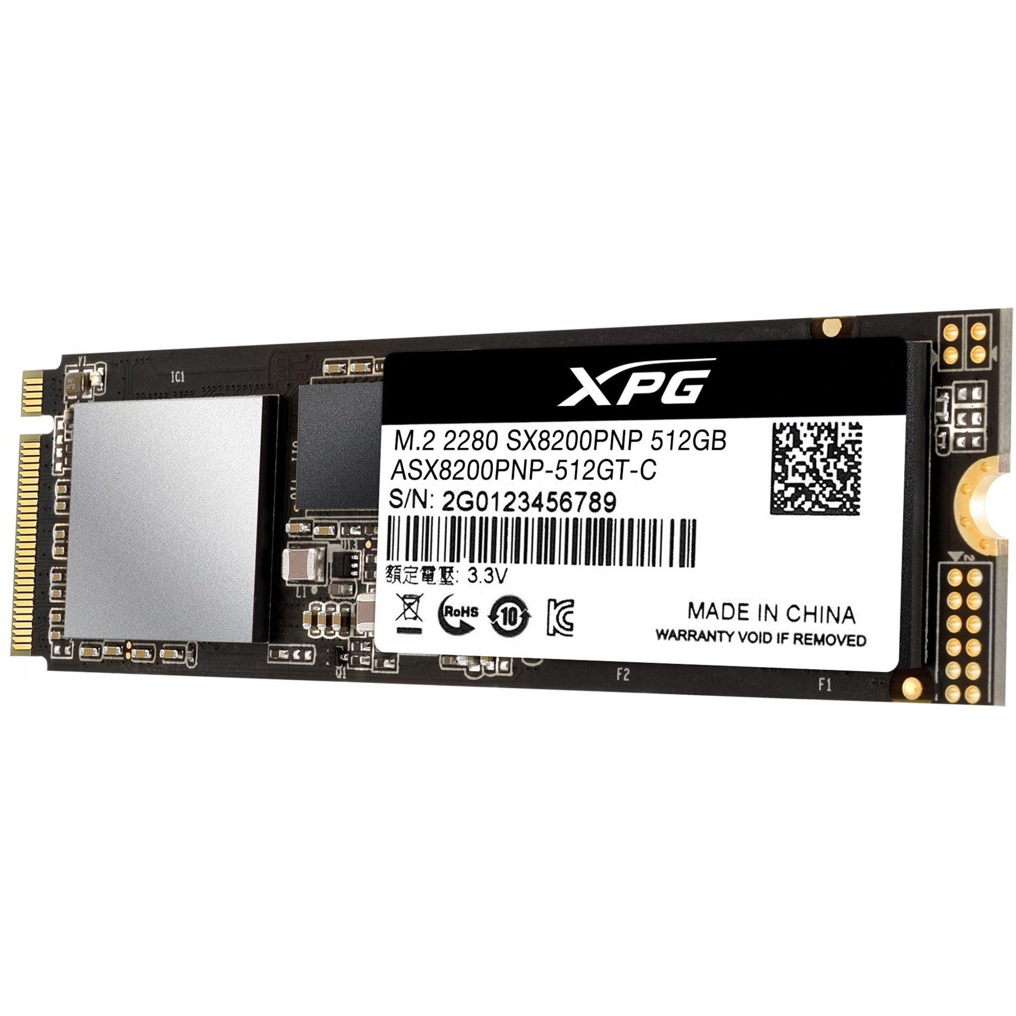 ADATA ADATA XPG SX8200 Pro 512 GB, SSD, (PCIe 3.0 x4, SSD-Festplatte (512 GB) 2.5"