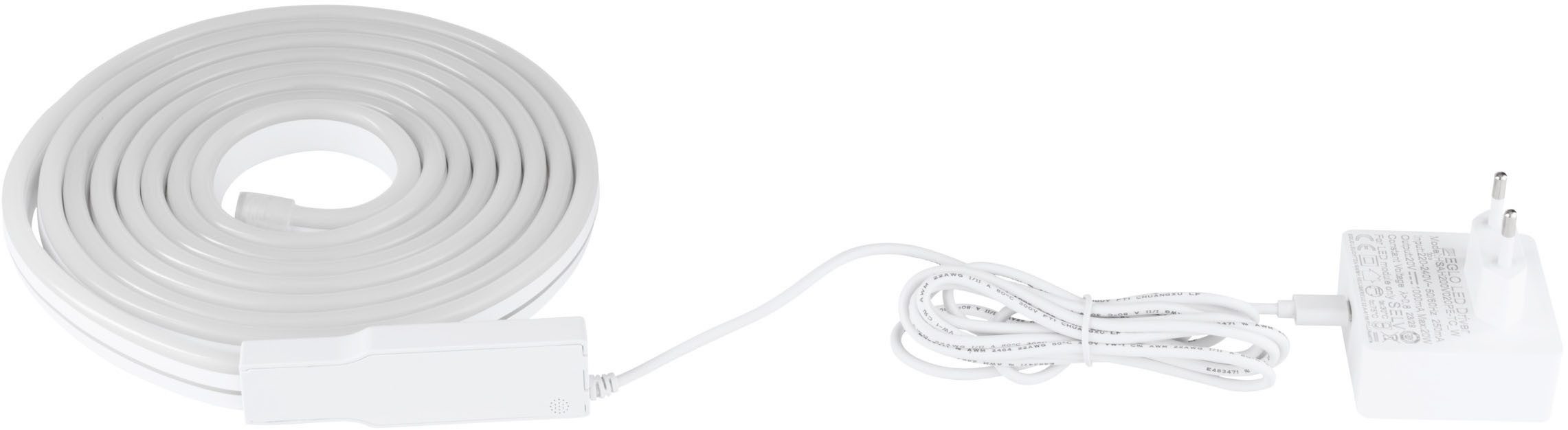 EGLO LED-Streifen NEON-STRIPE-Z Stripe IP20 - LED Streifen - zahlreiche Funktionen, 1-flammig, Lichtleiste 3 m, ZigBee, Favoritenmodus, Timer, Gruppen, Nachtlicht
