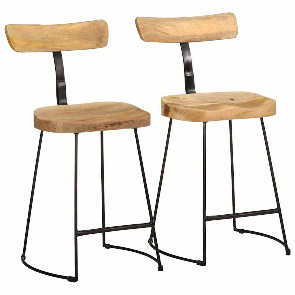 Barhocker Barhocker 2 Stk. 49x43x79 cm Massivholz