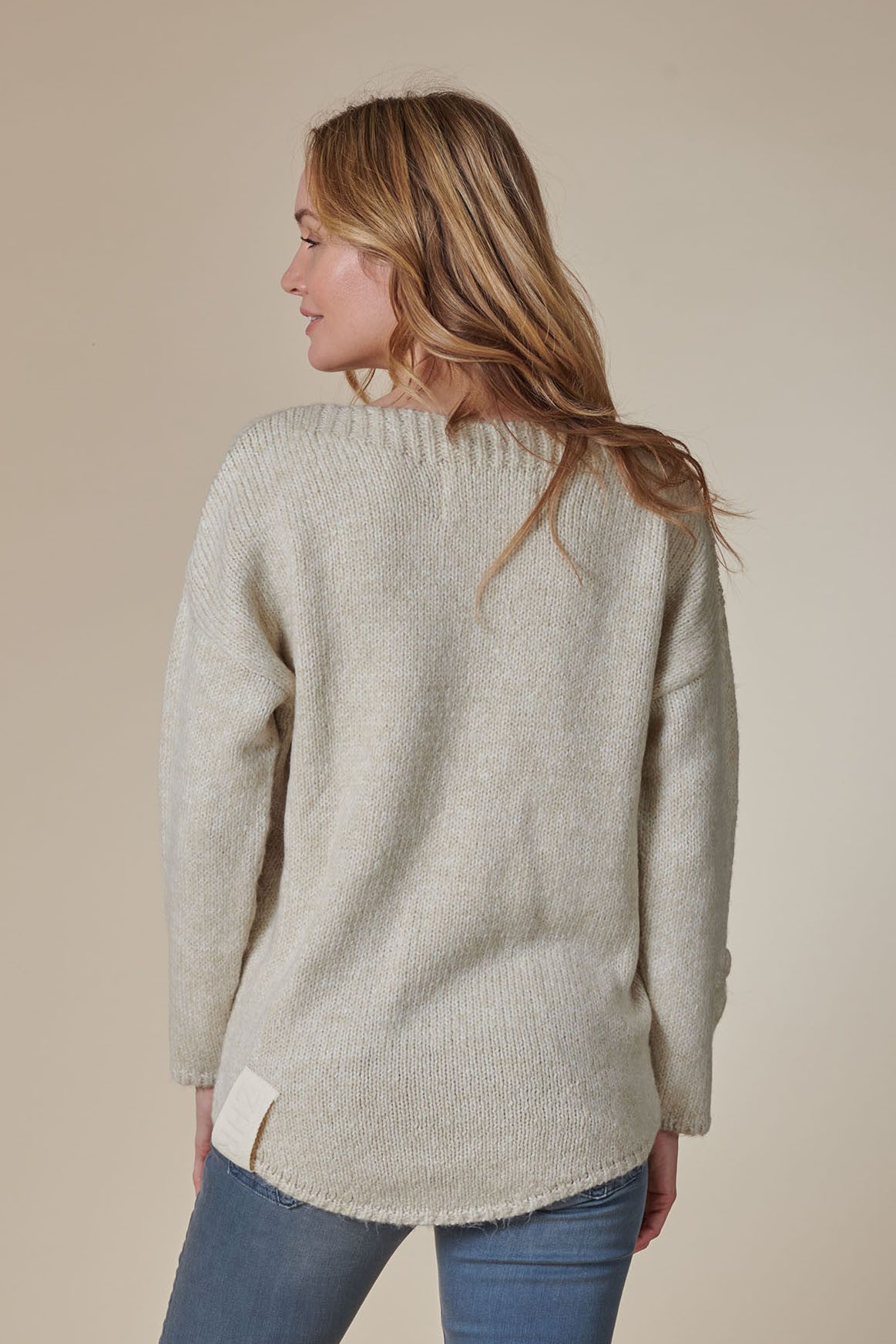 Zhrill Strickpullover ZHNINA mit gestrickten Blumen günstig online kaufen