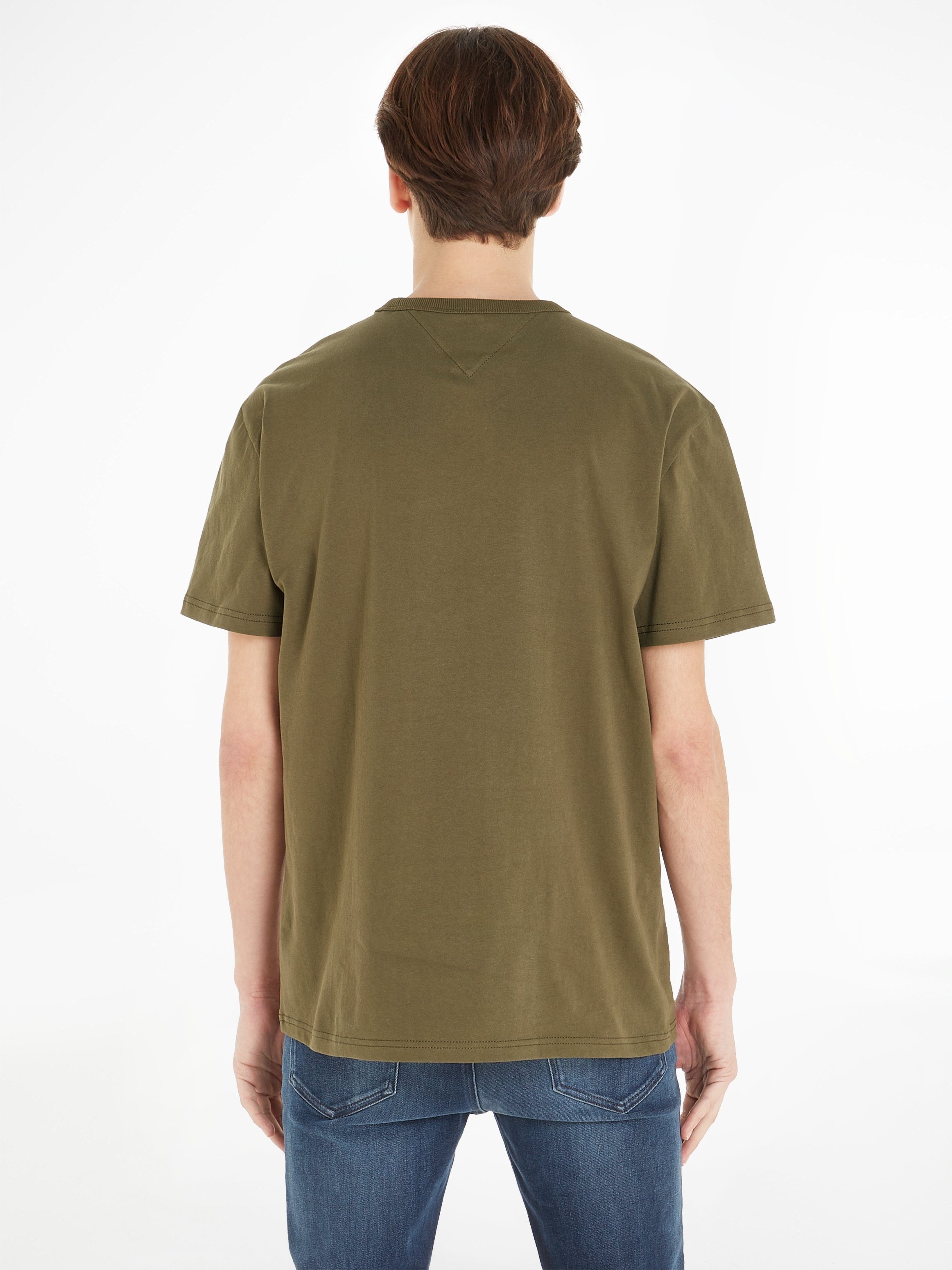 Tommy Jeans T-Shirt TJM CLSC TOMMY Olive BADGE XS TEE Green Drab