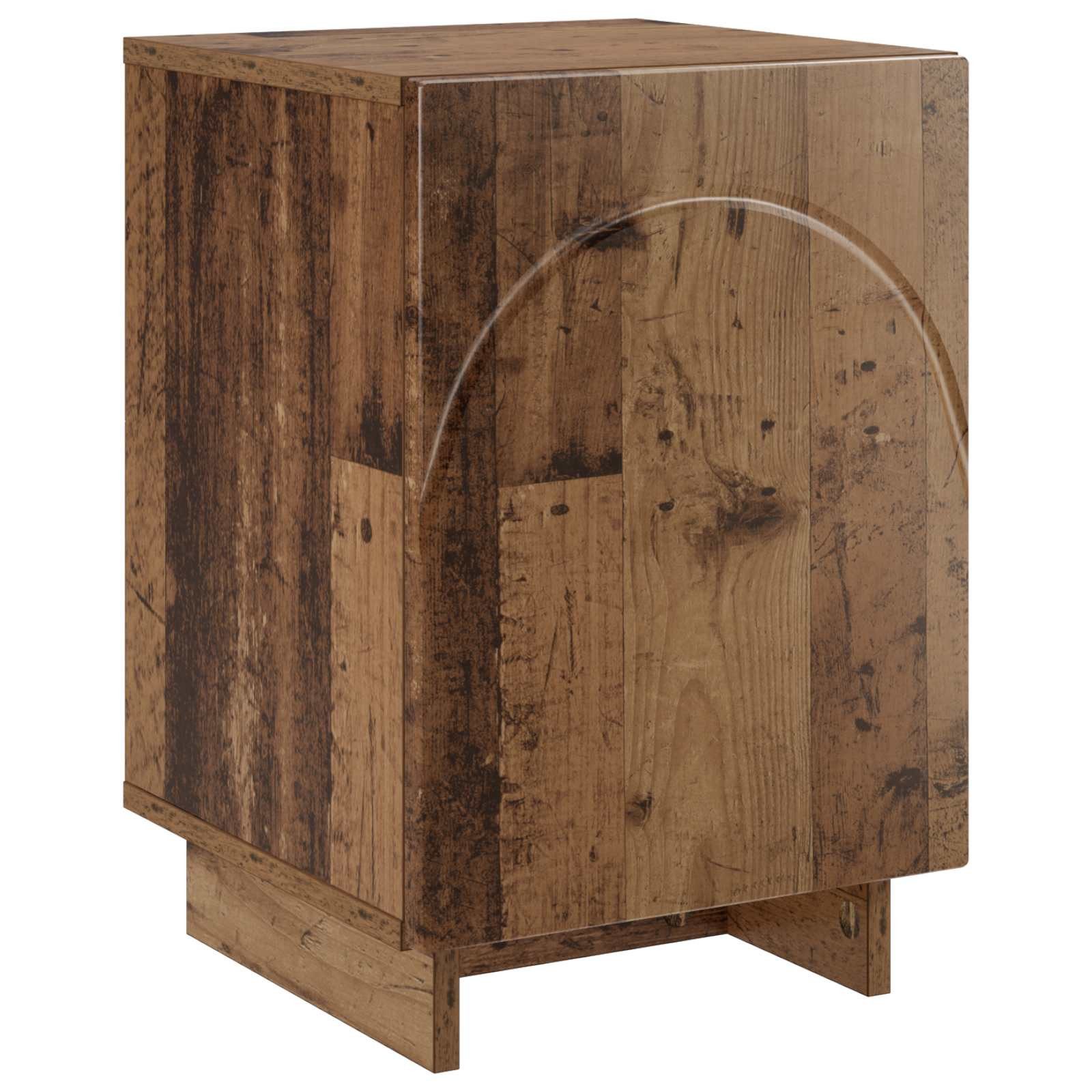 vidaXL Nachttisch Nachttisch Altholz 33,5 x 34,5 x 50 cm Holzwerkstoff (1-St)
