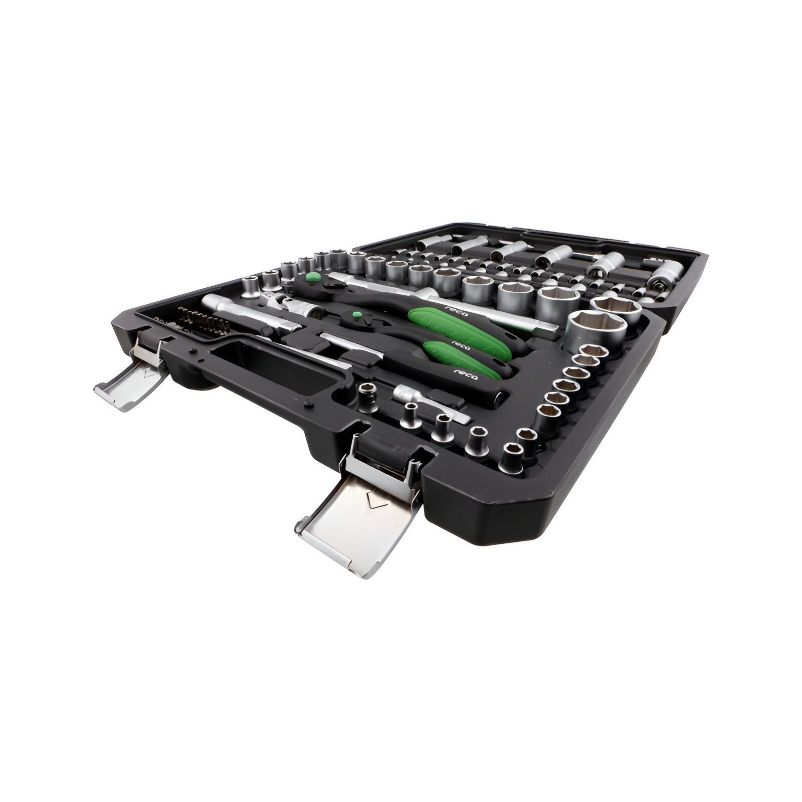 RECA NORM GmbH Werkzeugset RECA Steckschlüsselsatz Set 93tlg Steckschlüssel-Satz Ratschenkoffer