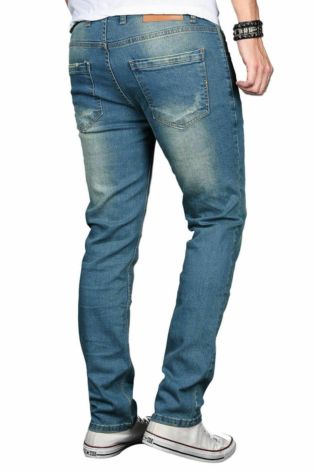 ASLuca Stretch mit Salvarini Elasthan Slim-fit-Jeans Alessandro AS043