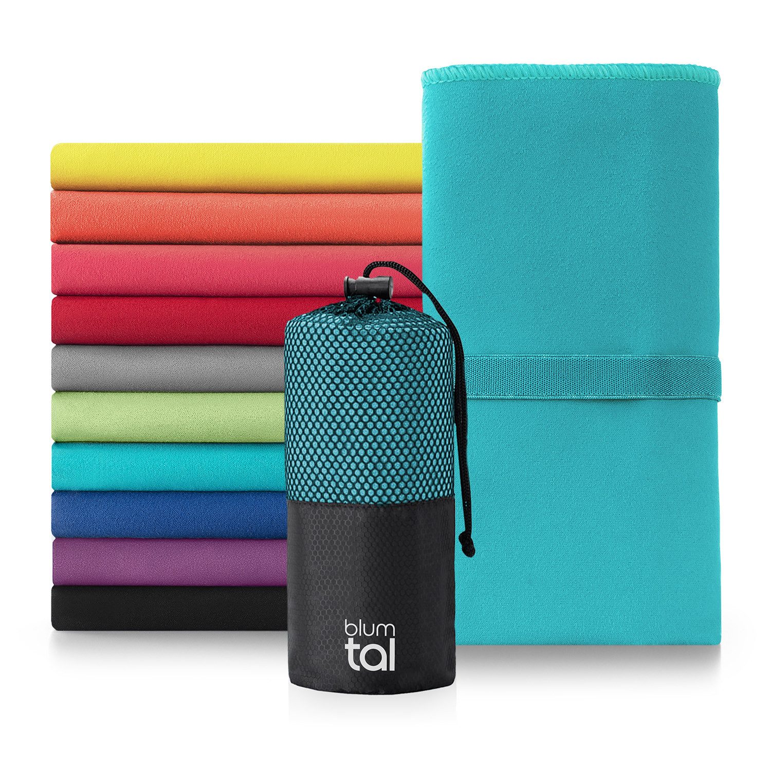 Blumtal Sporthandtuch Mikrofaser Handtuch - kompakte Mikrofaser Handtücher, günstig online kaufen