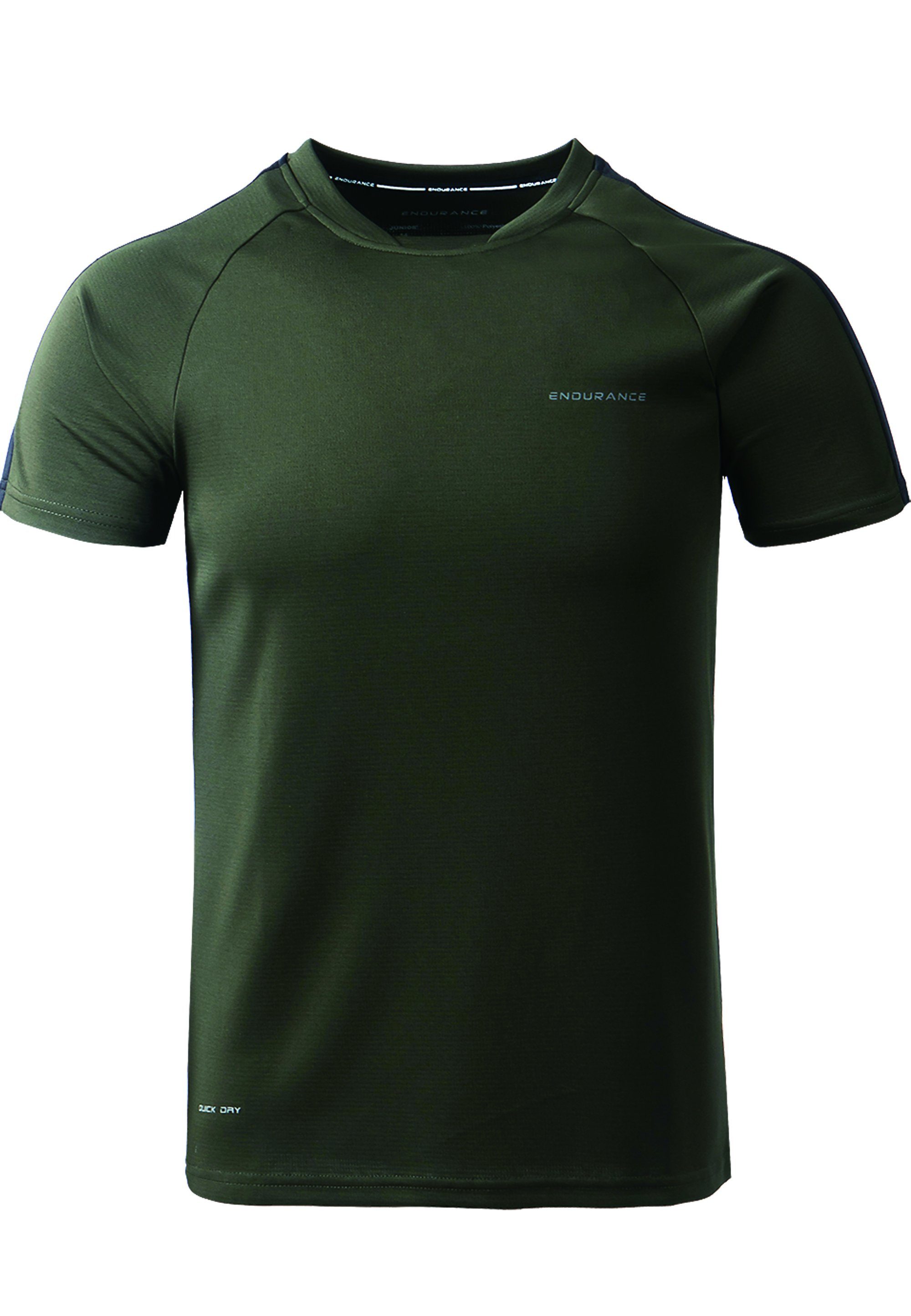 ENDURANCE Funktionsshirt Actty QUICK DRY-Technologie olivgrün-grün mit schnelltrocknender (1-tlg) Jr