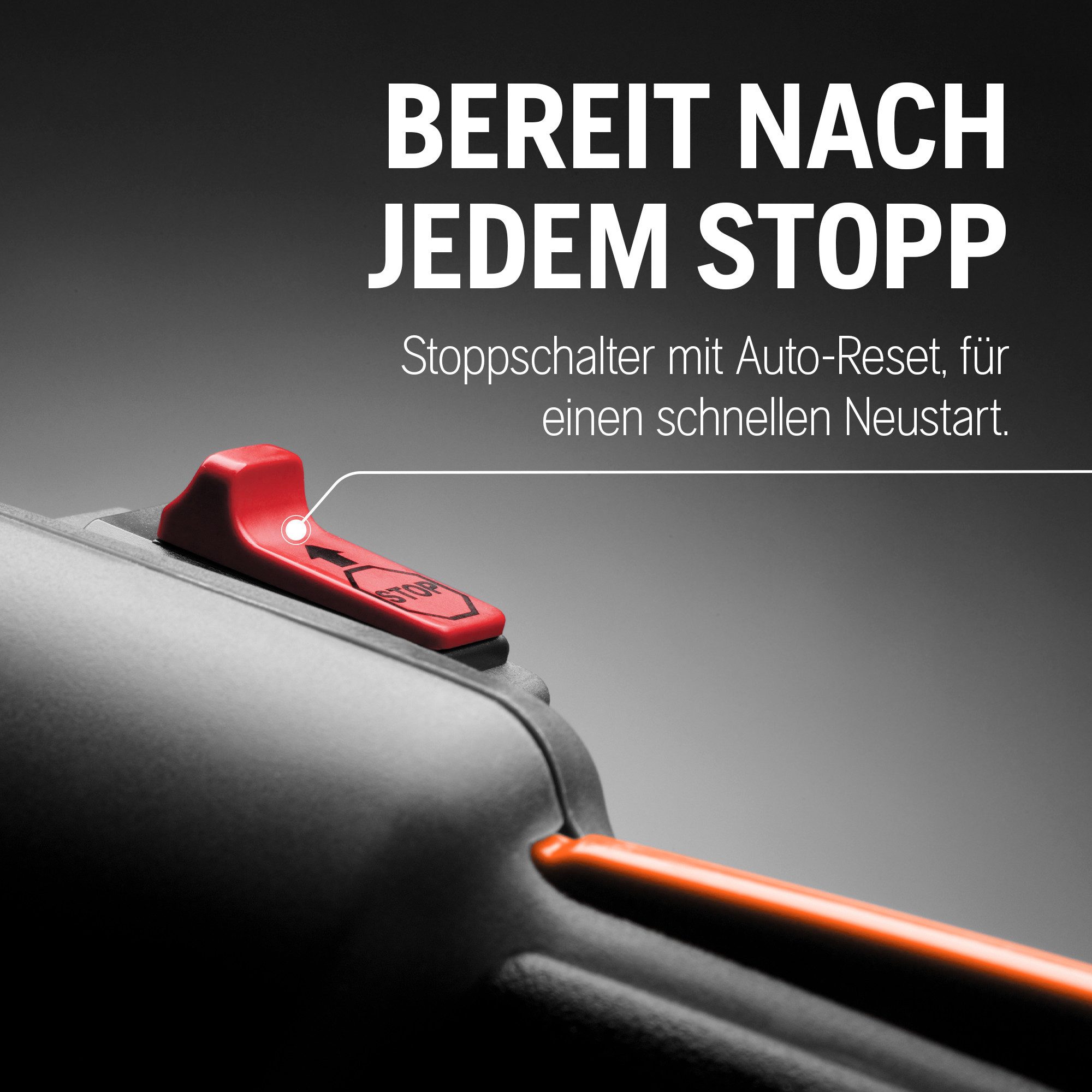 Husqvarna Benzin-Motorsense 122C, 21,7cm³ 2-Takt-Motor, 43 cm Schnittbreite, gebogenem Schaft – Bild 5 von 5
