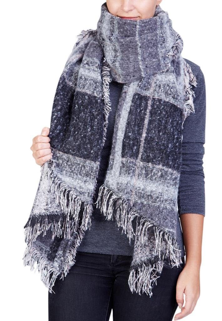 LOREZA Schal XXL Damen Karo Deckenschal 230cm x 70cm Winterschal günstig online kaufen