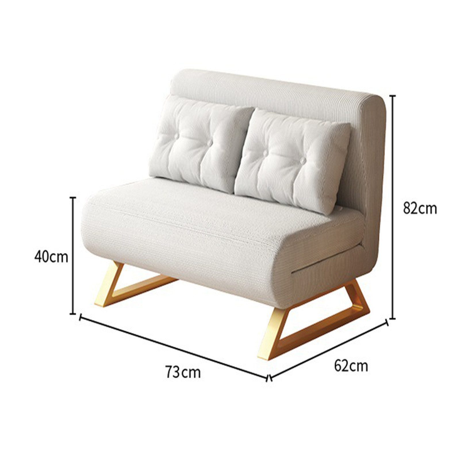 TWSOUL Schlafsofa Klappbares Schlafsofa,faltbares Gästebett, Rückenlehne in günstig online kaufen