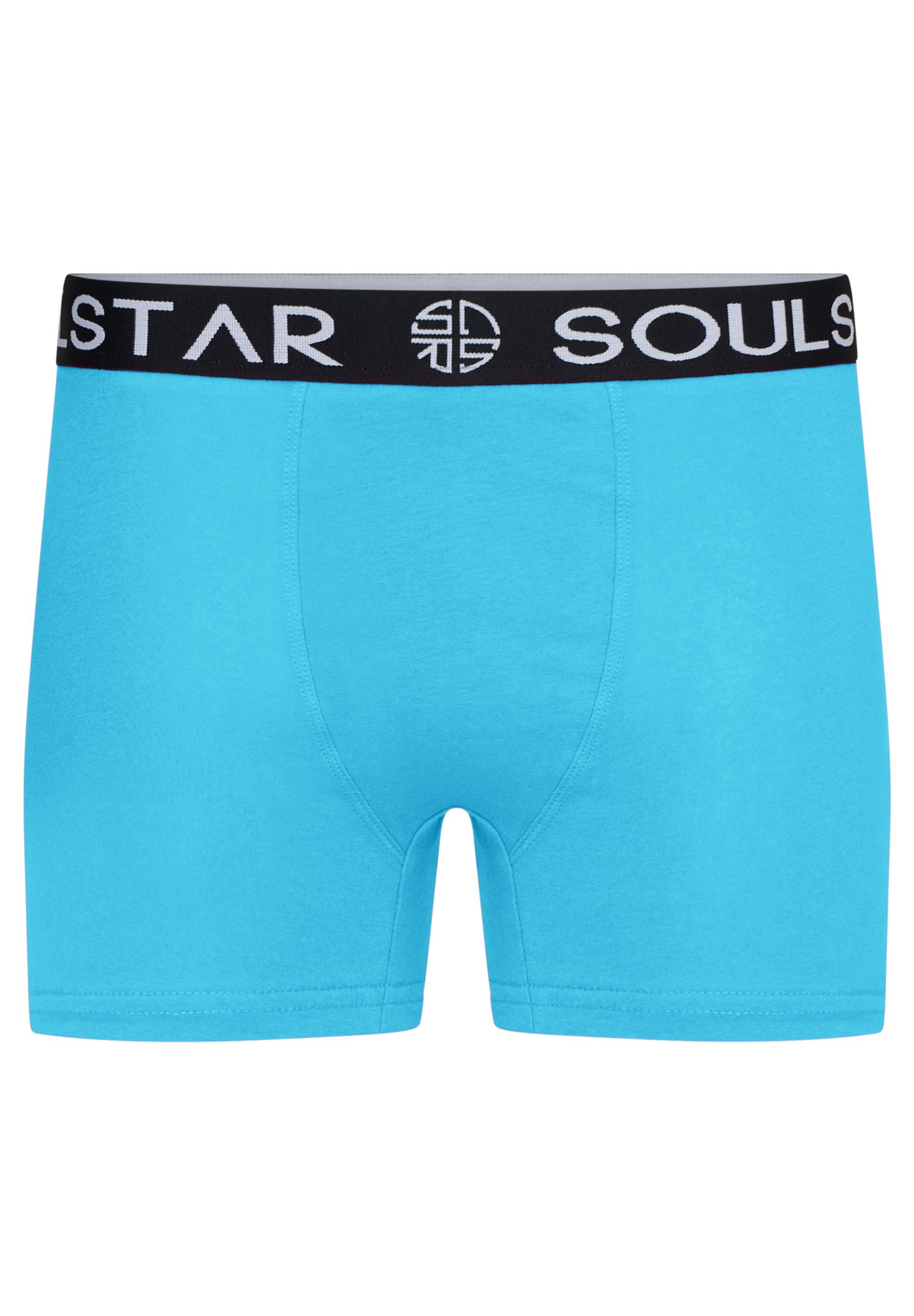SOULSTAR Boxershorts MUBOXER5 (Packung, 5-St., 5er-Pack) Basic Herren Unterhosen Unterwäsche Extra Weiches Material Männer
