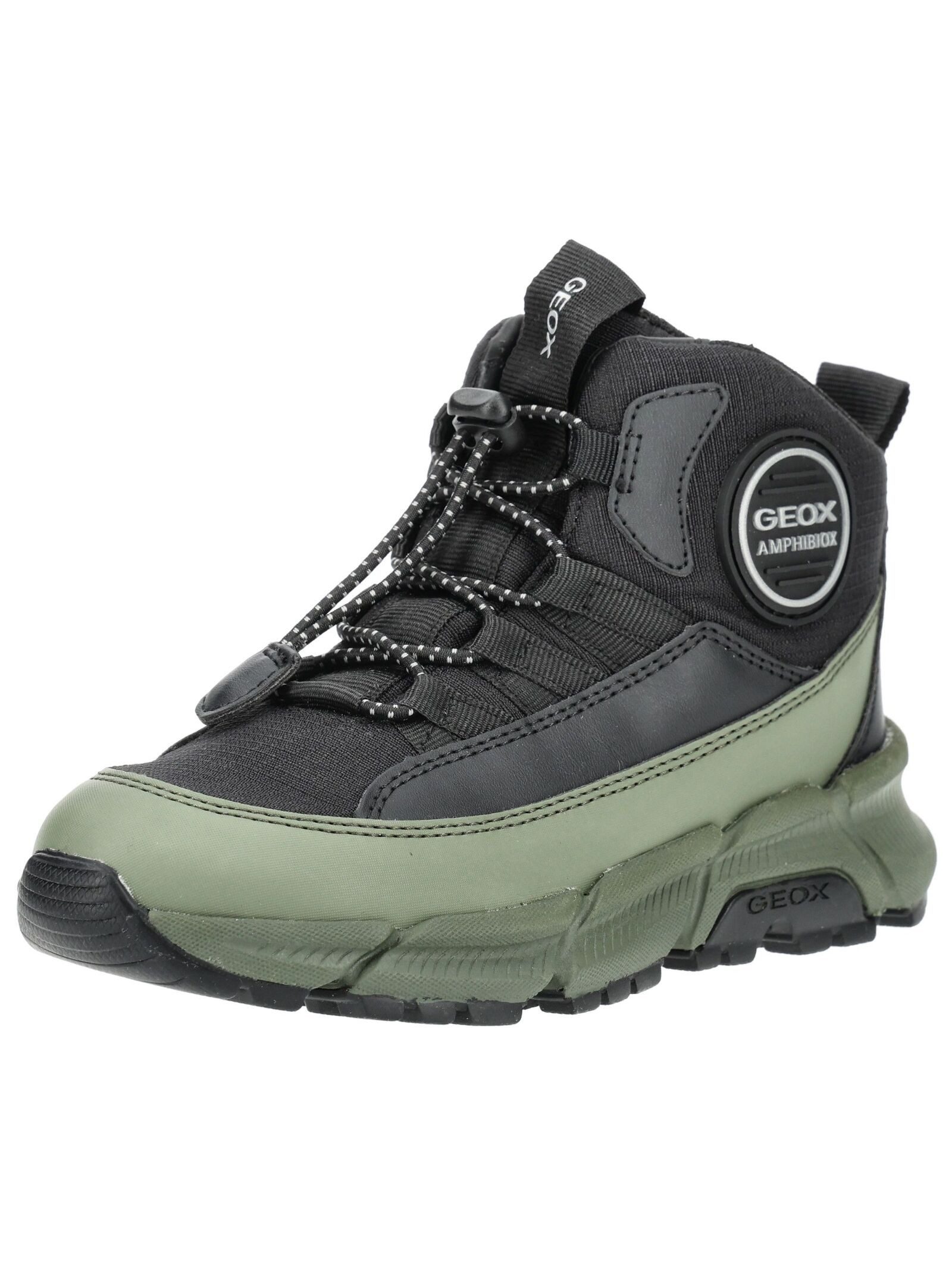 Geox Geox Stiefelette Lederimitat/Textil Schnürstiefelette