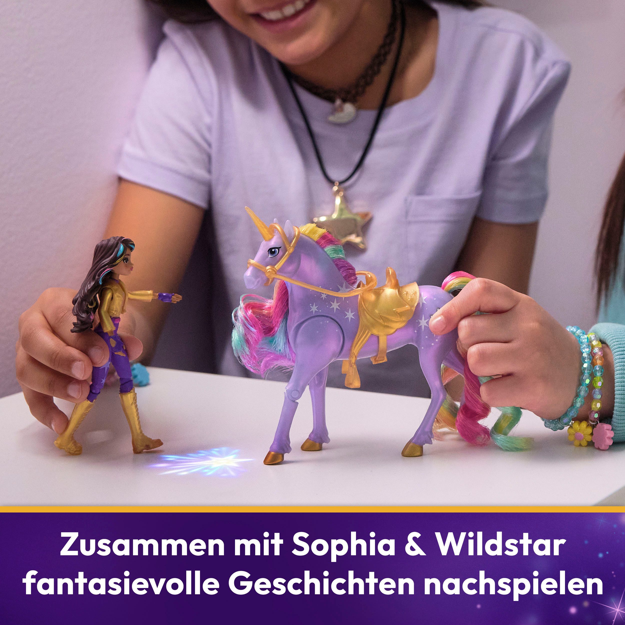 Spin Master Anziehpuppe Unicorn Academy - Small Doll & Unicorn - Sophia & Light Magic Wildstar – Bild 4 von 5