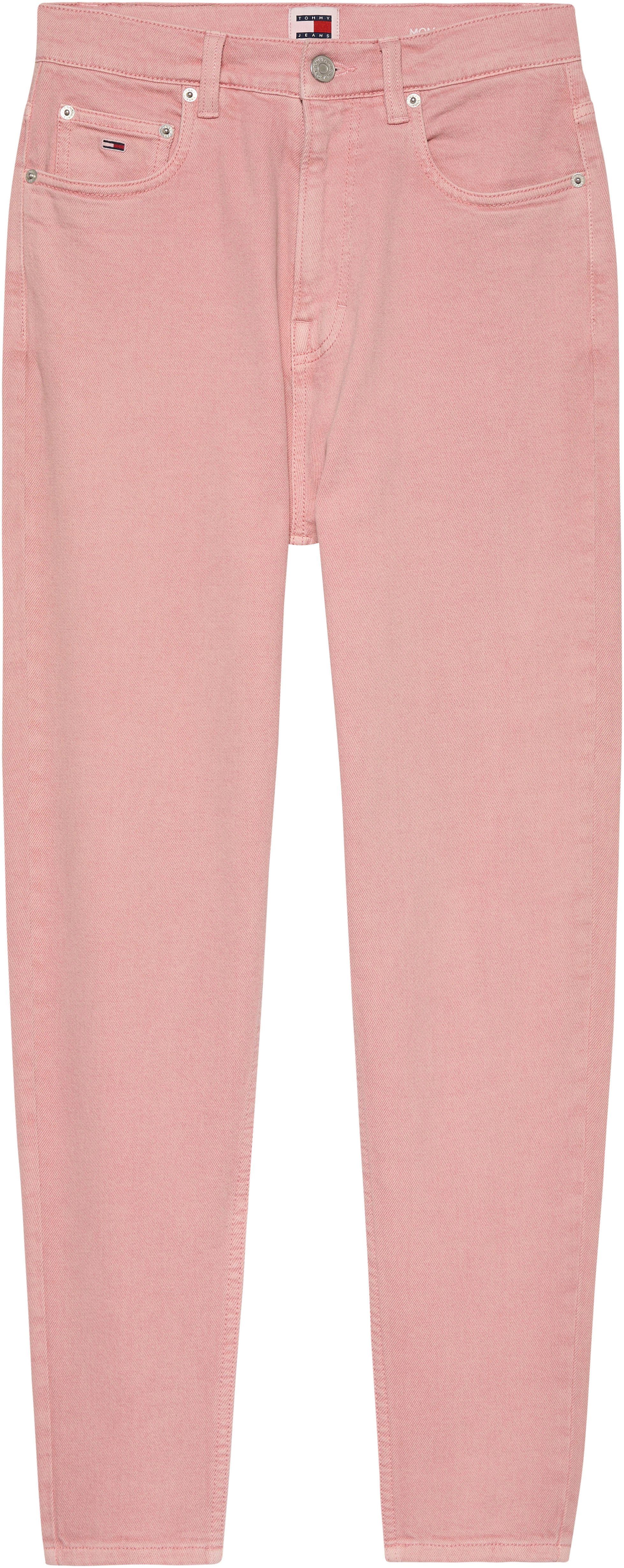 Tommy Jeans SLIM Logostickerei MOM GD mit TJW UH Ballet_Pink Webhose