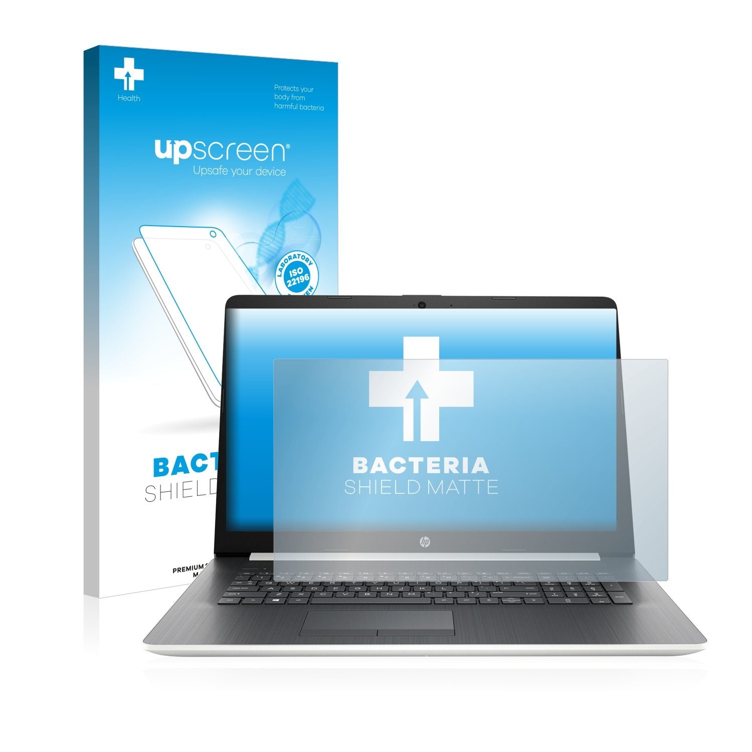 upscreen Schutzfolie für HP 17-ca1154ng, Displayschutzfolie, Folie Premium  matt entspiegelt antibakteriell