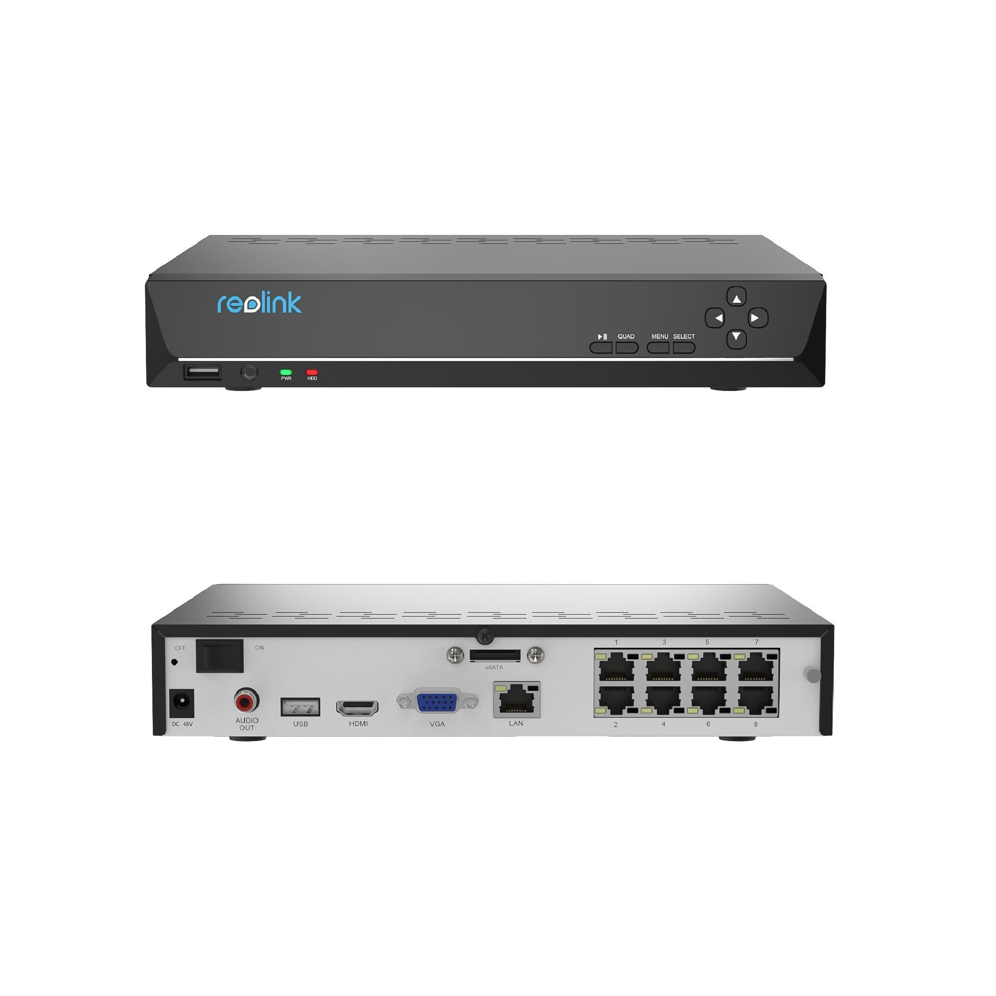 Reolink Überwachungskamera RLK8-520D4 5MP PoE (Aussen, System,8 Kanal,24/7Aufnahme)