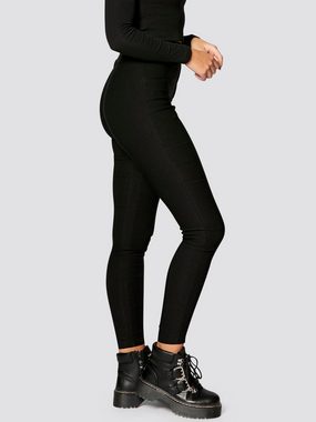 Freshlions Treggings Schwarze Treggins mit hoher Taille XS Schwarz