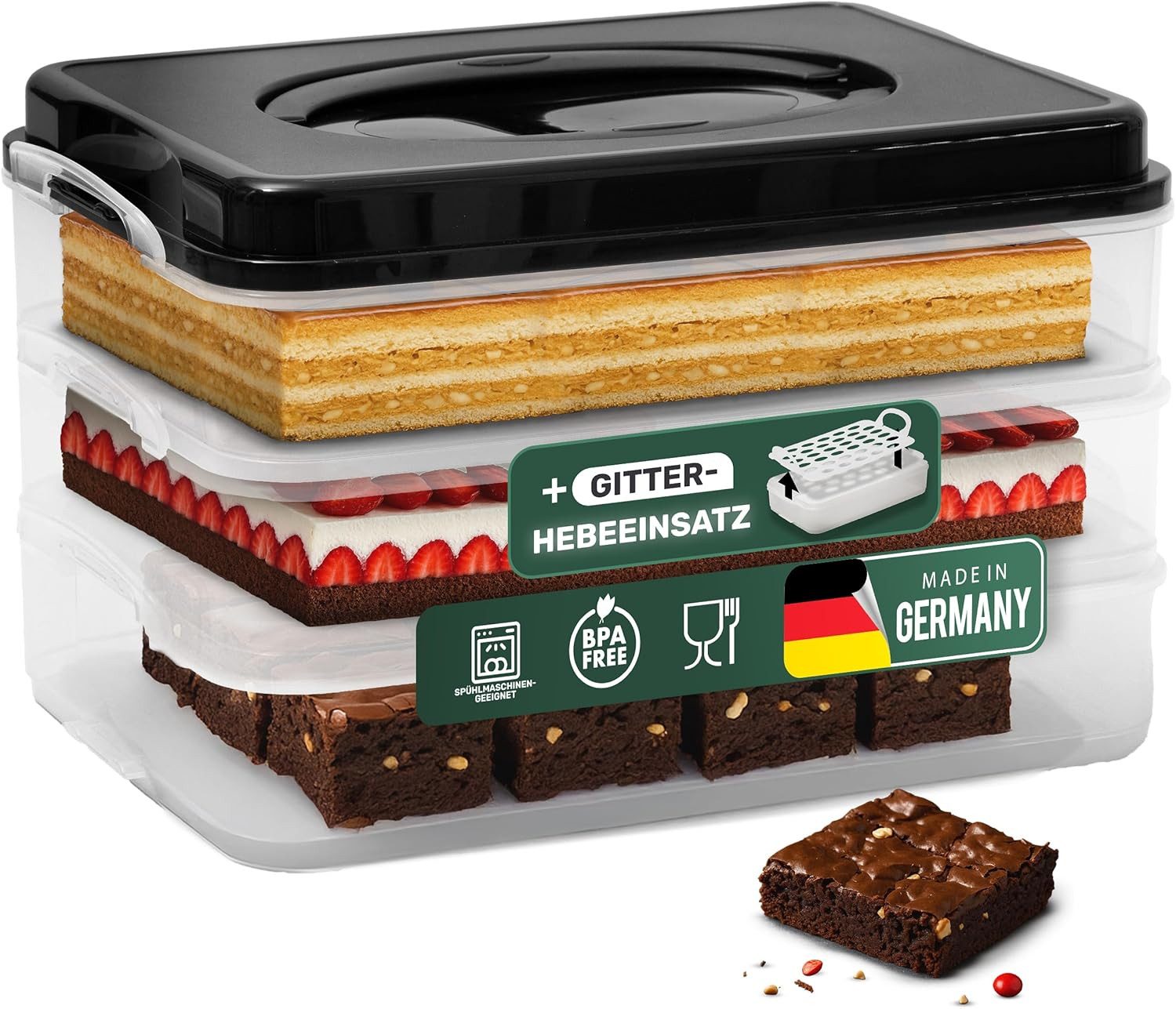 Novaliv Aufbewahrungsbox 31156-31157-31218-1x, Novaliv Kuchen-Transportbox günstig online kaufen