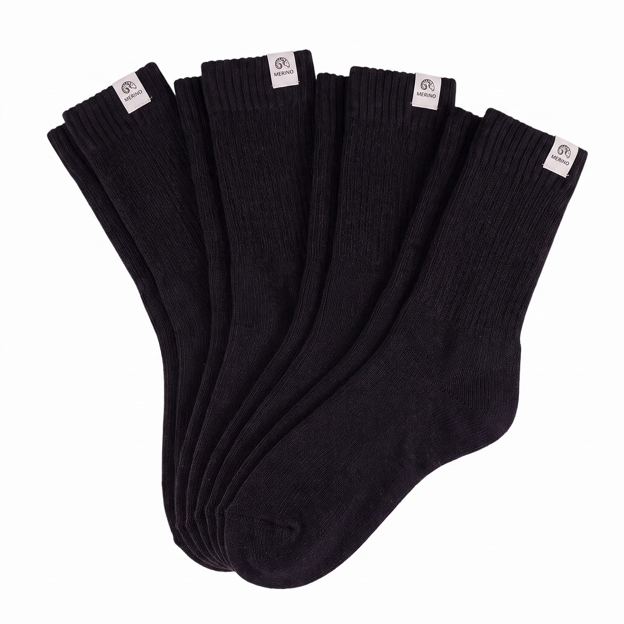 Black Snake Businesssocken Merino Wollsocken aus weicher Viskose-Mischung für Damen und Herren (Socken-Set, 4-Paar) Atmungsaktive Merinowolle mit druckfreier Zehennaht und Komfortbund