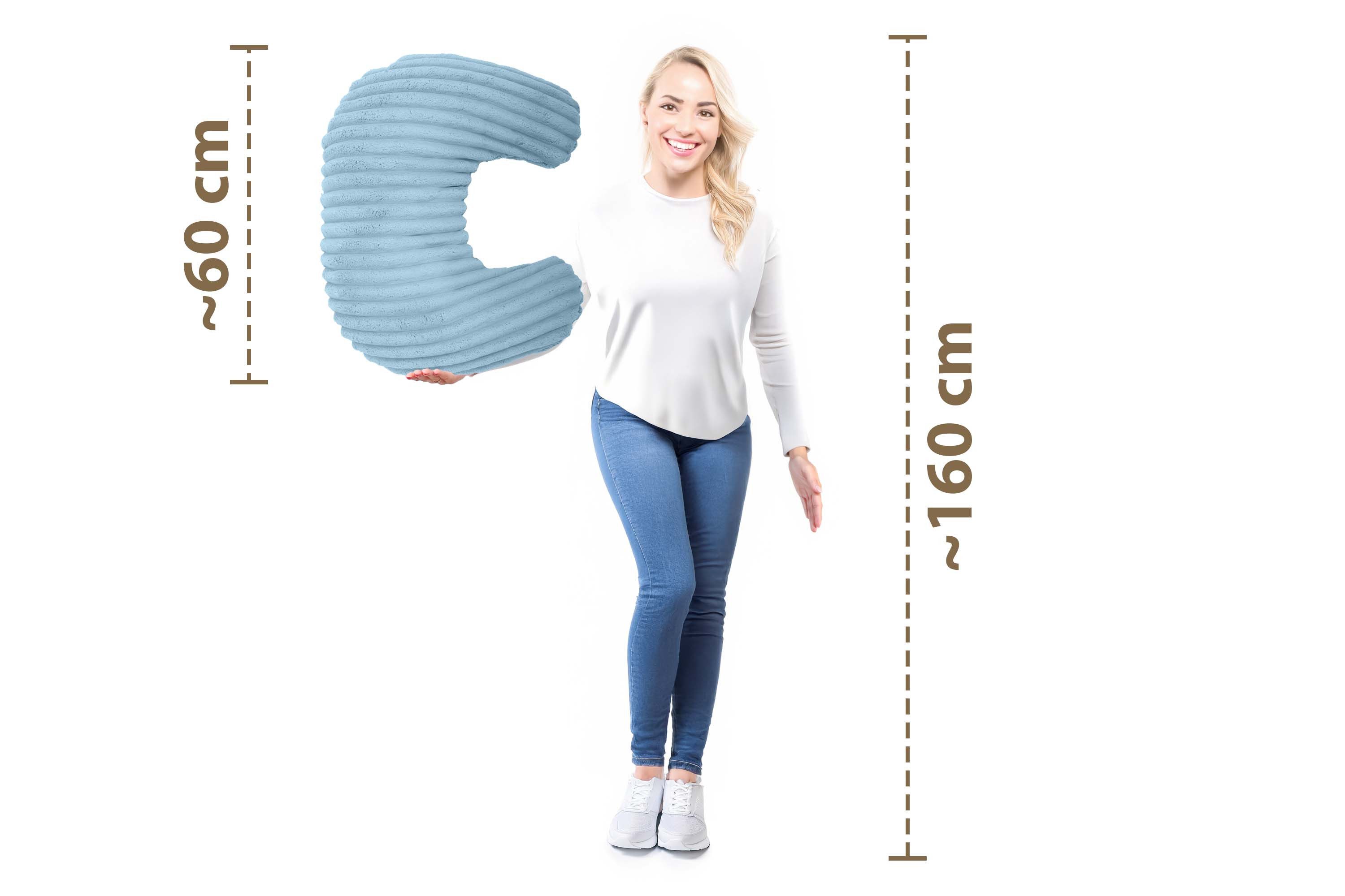 Amilian Stillkissen Schwangerschaftskissen Stillhörnchen mit Bezug, Pregnancy Pillow, Stillkissen klein - Lagerungskissen Erwachsene, Stillmond - Lagerungskisse – Bild 4 von 5