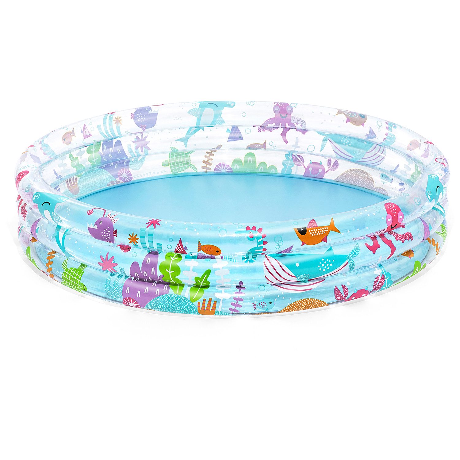 Bestway Planschbecken Deep Dive, (Packung, 1-tlg., Unterwasser-Design), Ø 152 x 30 cm