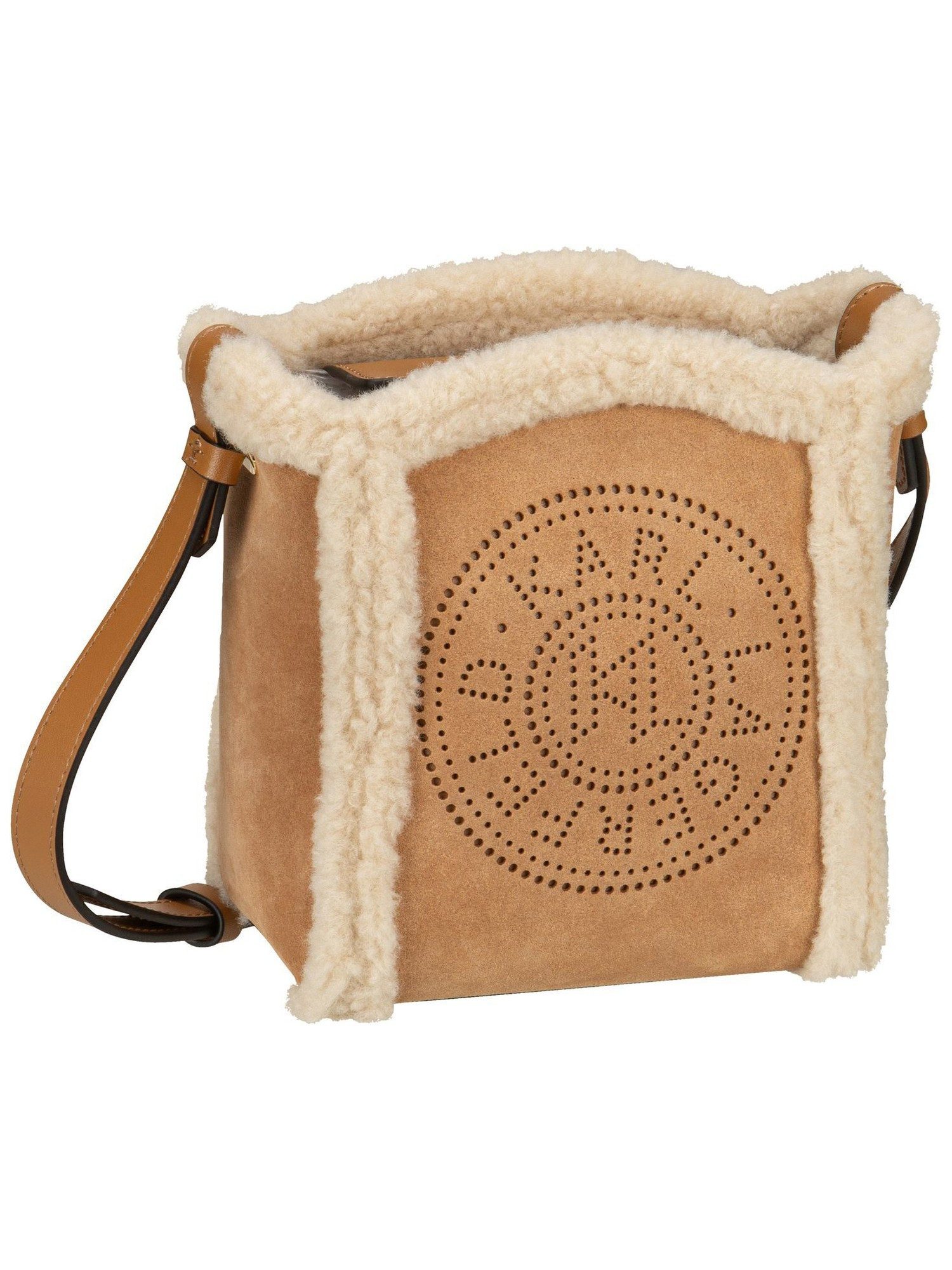 KARL LAGERFELD Umhängetasche K/Circle SM Bucket Shearling, Crossbody Bags klein